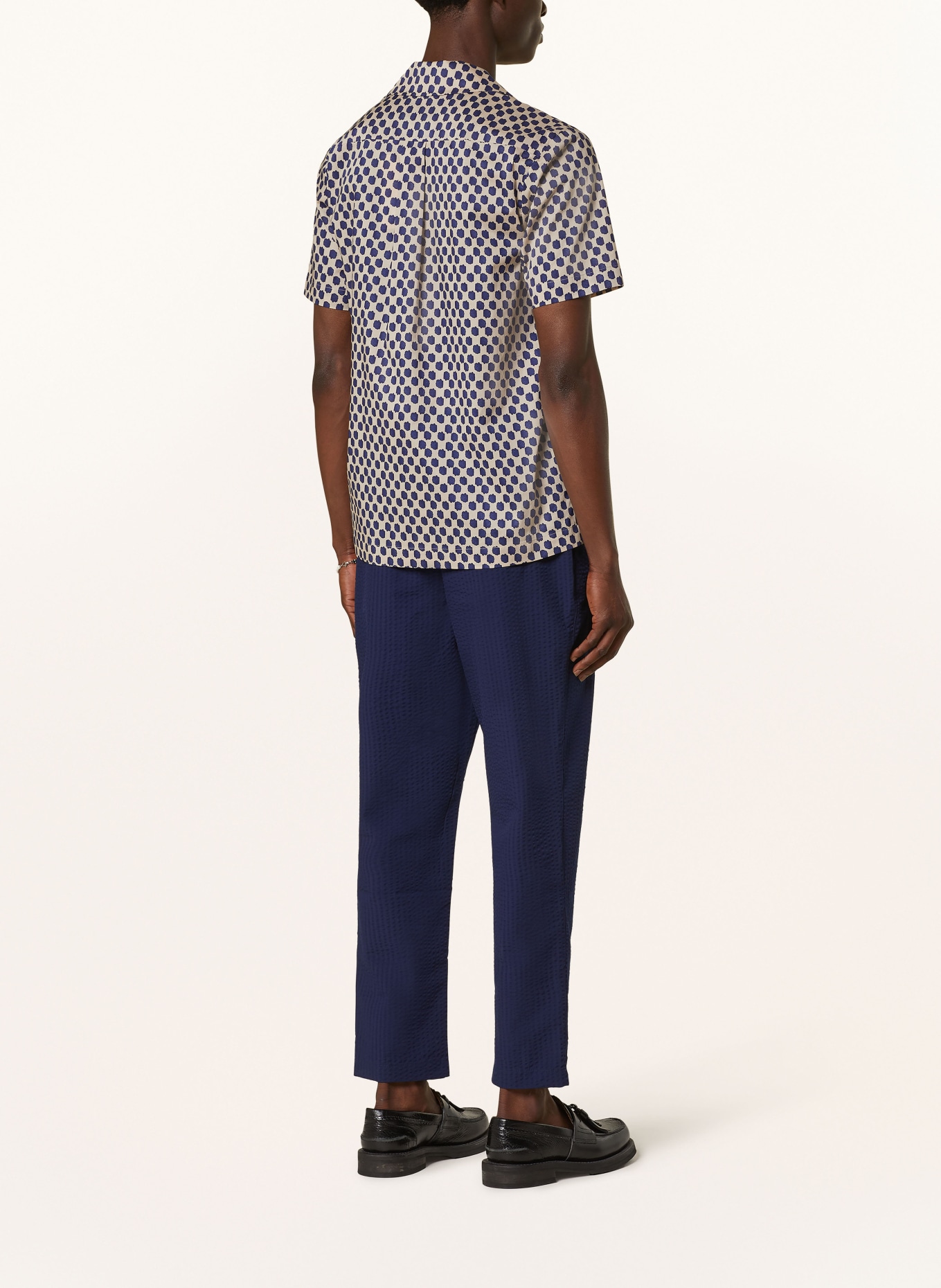 SCOTCH & SODA Resorthemd Regular Fit, Farbe: BEIGE/ DUNKELBLAU (Bild 3)