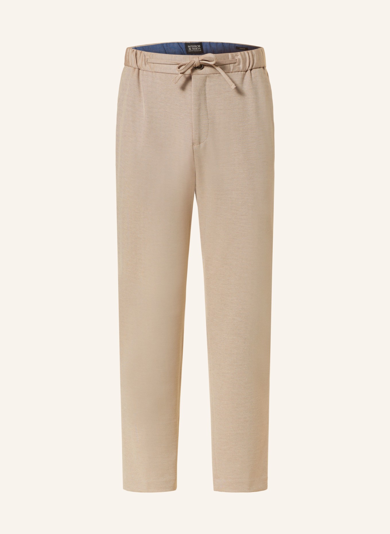 SCOTCH & SODA Hose im Jogging-Stil Regular Tapered Fit, Farbe: BEIGE (Bild 1)