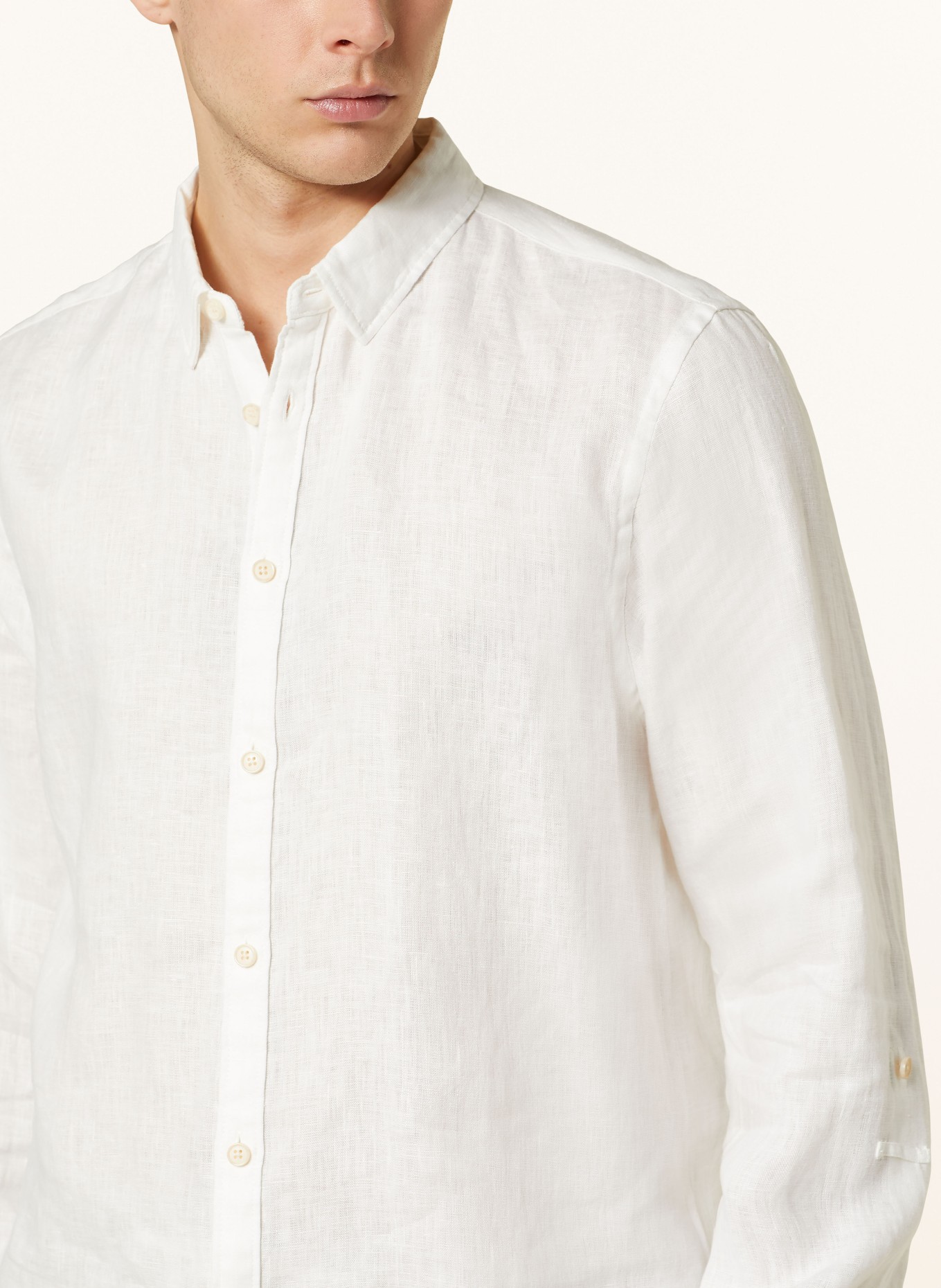 SCOTCH & SODA Linen shirt comfort fit, Color: WHITE (Image 4)