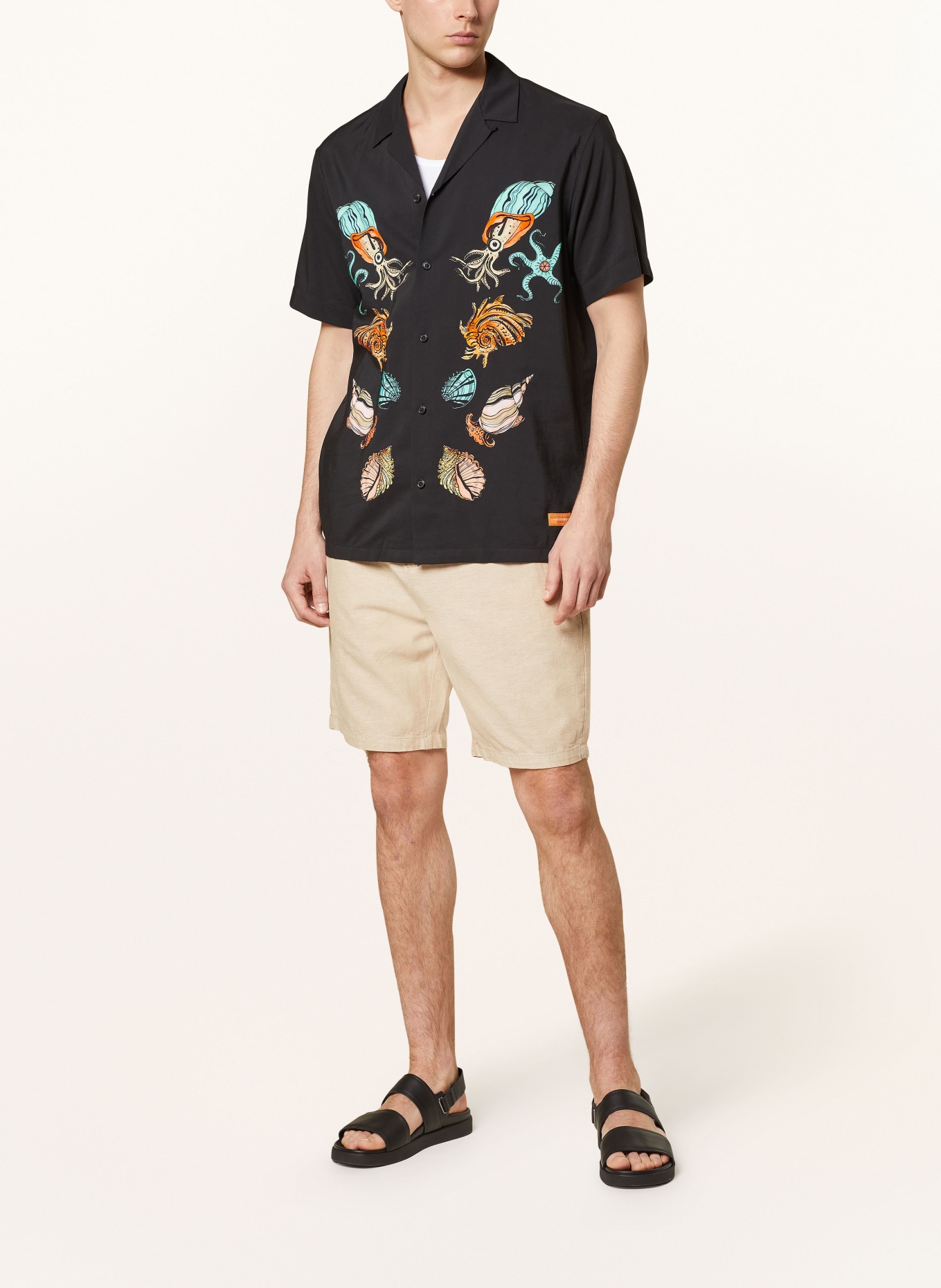 SCOTCH & SODA Resort shirt comfort fit, Color: BLACK (Image 2)