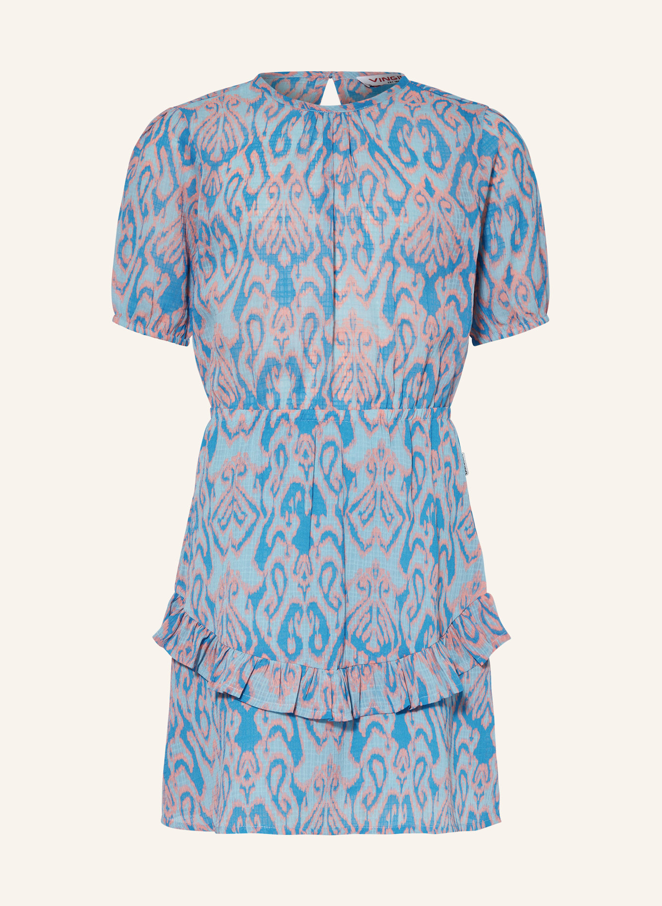 VINGINO Kleid PAXIE mit Rüschen, Farbe: TÜRKIS/ LACHS (Bild 1)