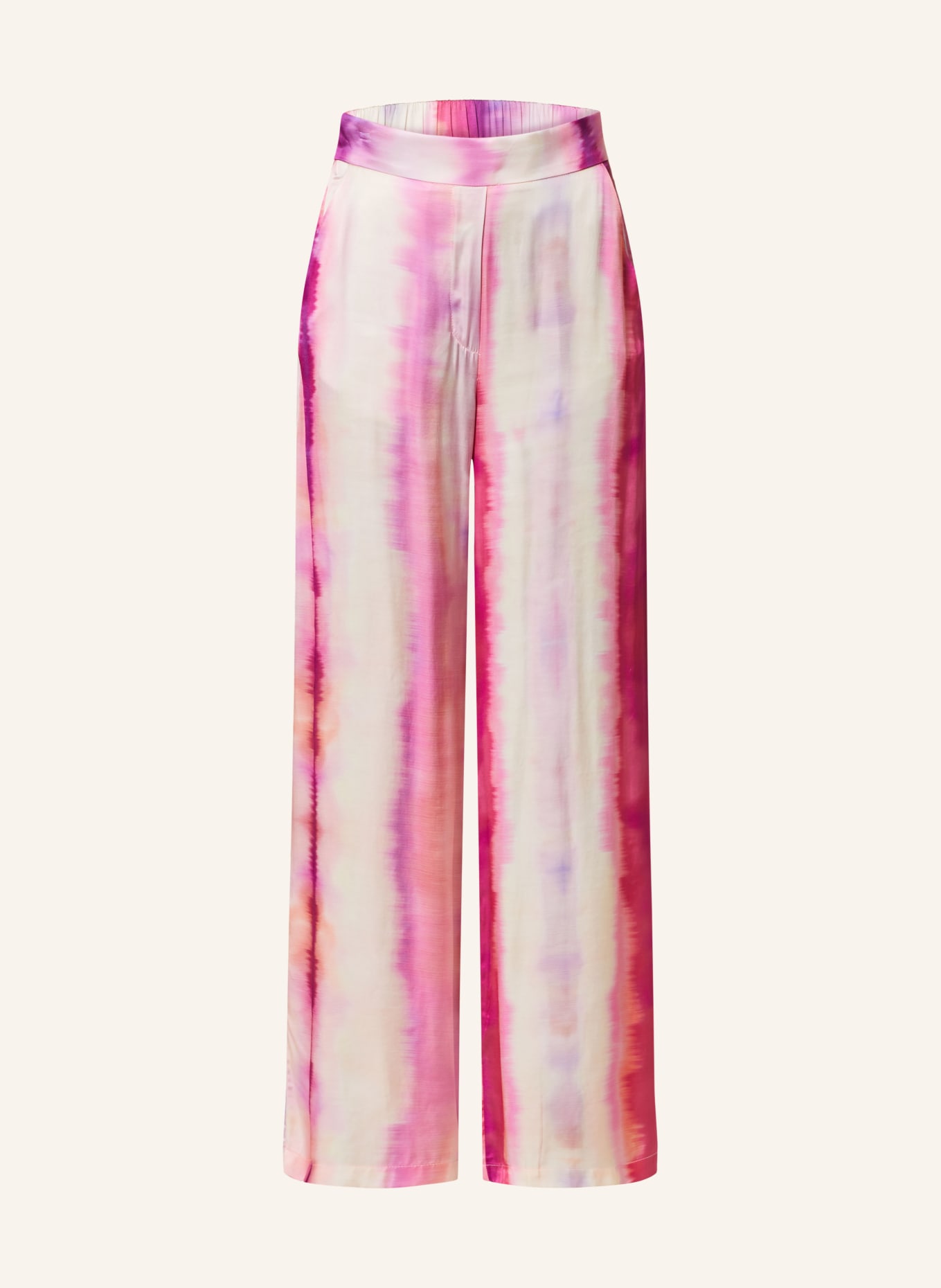 SUNCOO Satin trousers JAZZ, Color: FUCHSIA/ LIGHT PINK/ LIGHT YELLOW (Image 1)