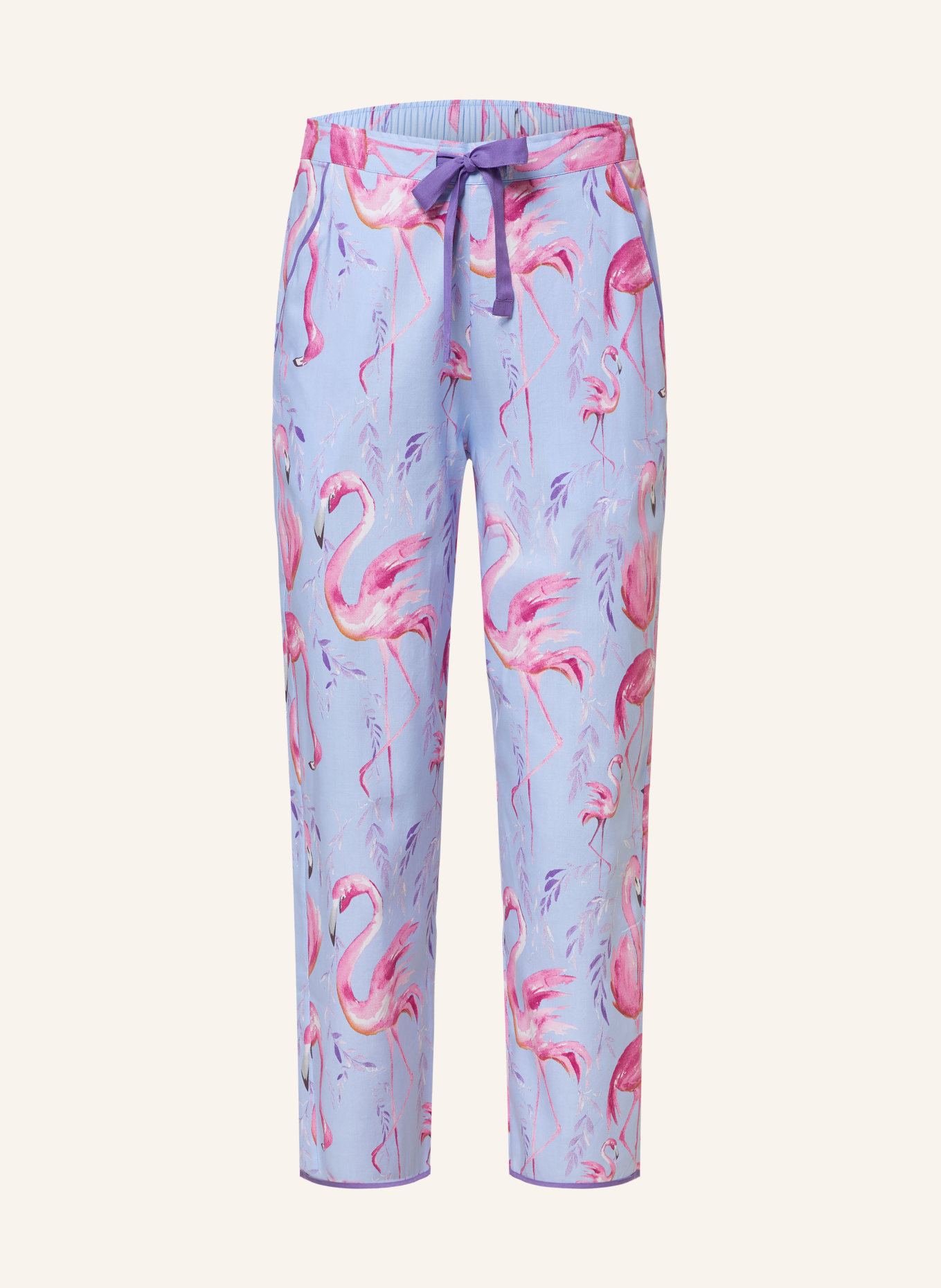 cyberjammies 7/8 pajama pants ZOEY, Color: LIGHT BLUE/ PURPLE/ PINK (Image 1)