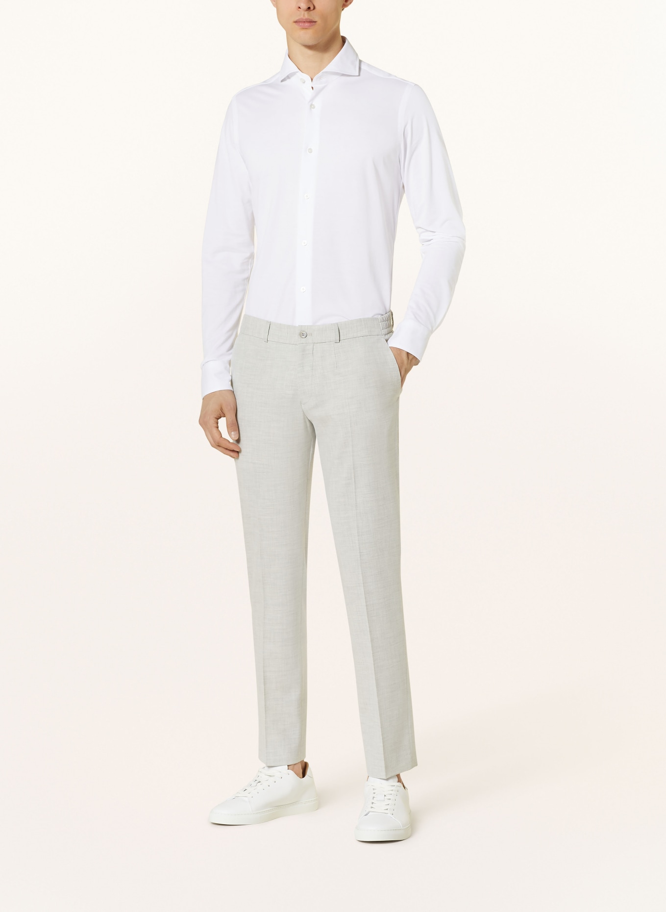 PAUL Jersey shirt slim fit, Color: WHITE (Image 2)