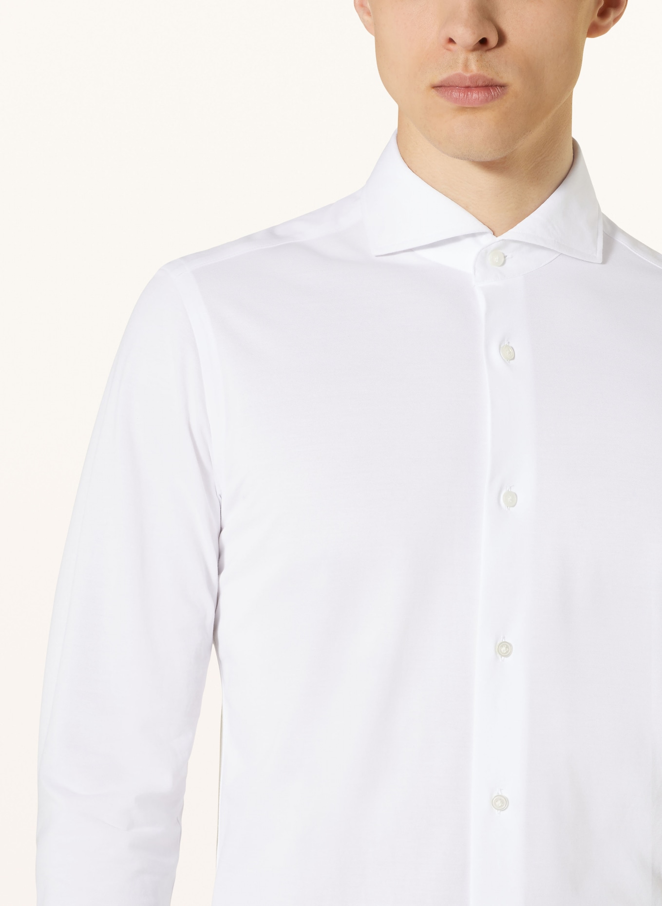 PAUL Jersey shirt slim fit, Color: WHITE (Image 4)