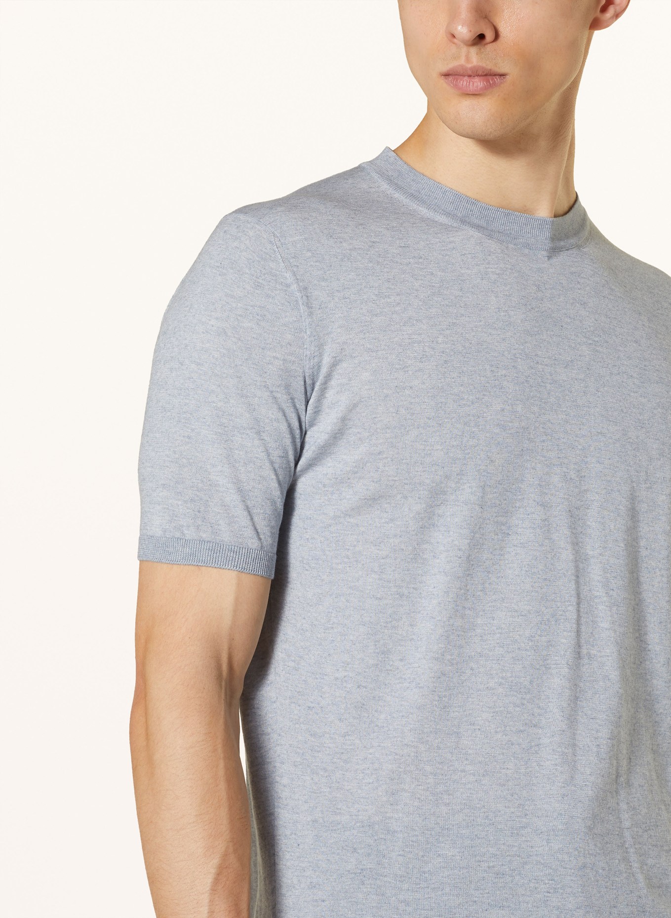 FIORONI Úpletové tričko, Barva: ŠEDÁ (Obrázek 4)