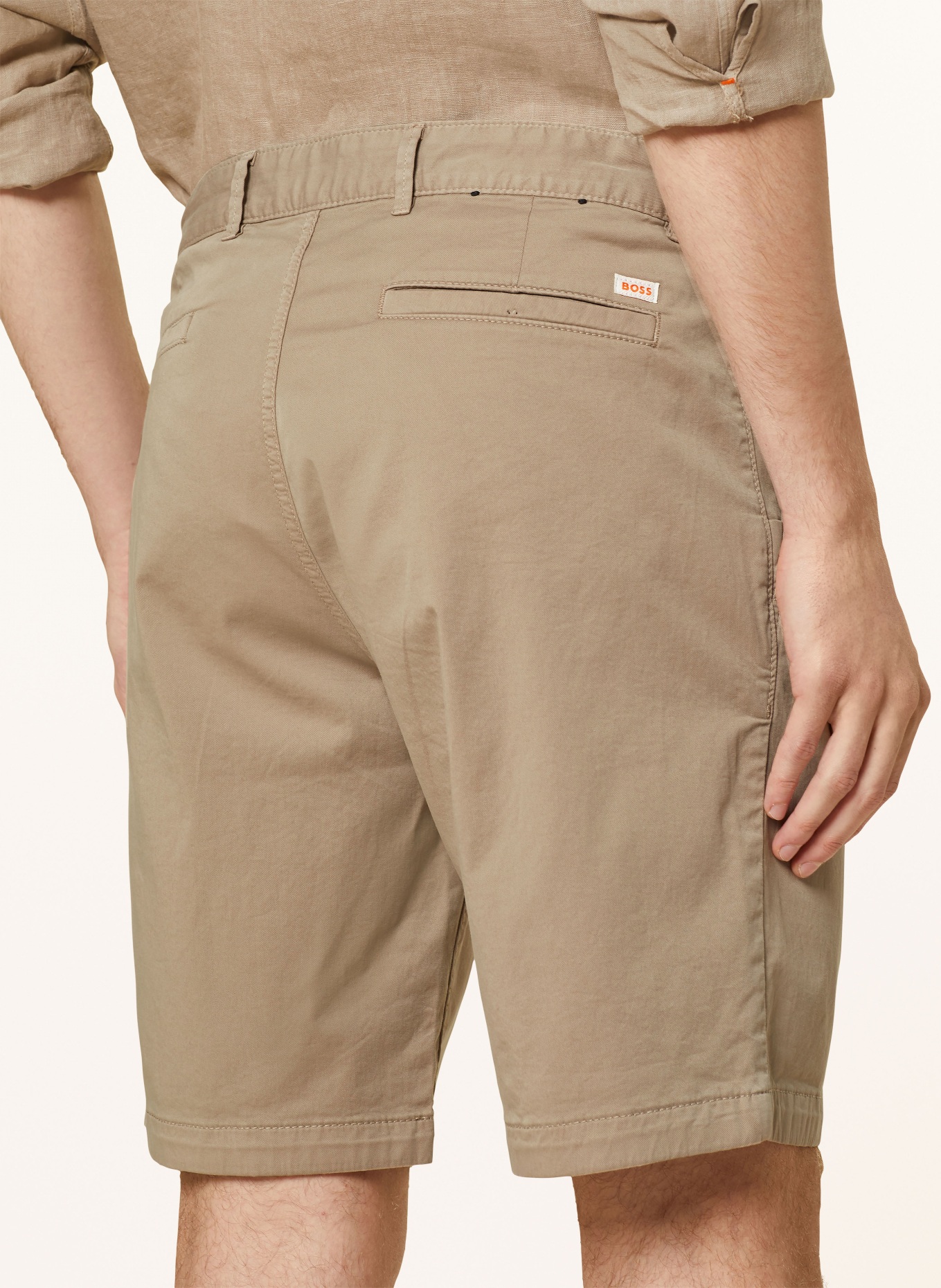 BOSS Shorts CHINO slim fit, Color: LIGHT BROWN (Image 6)