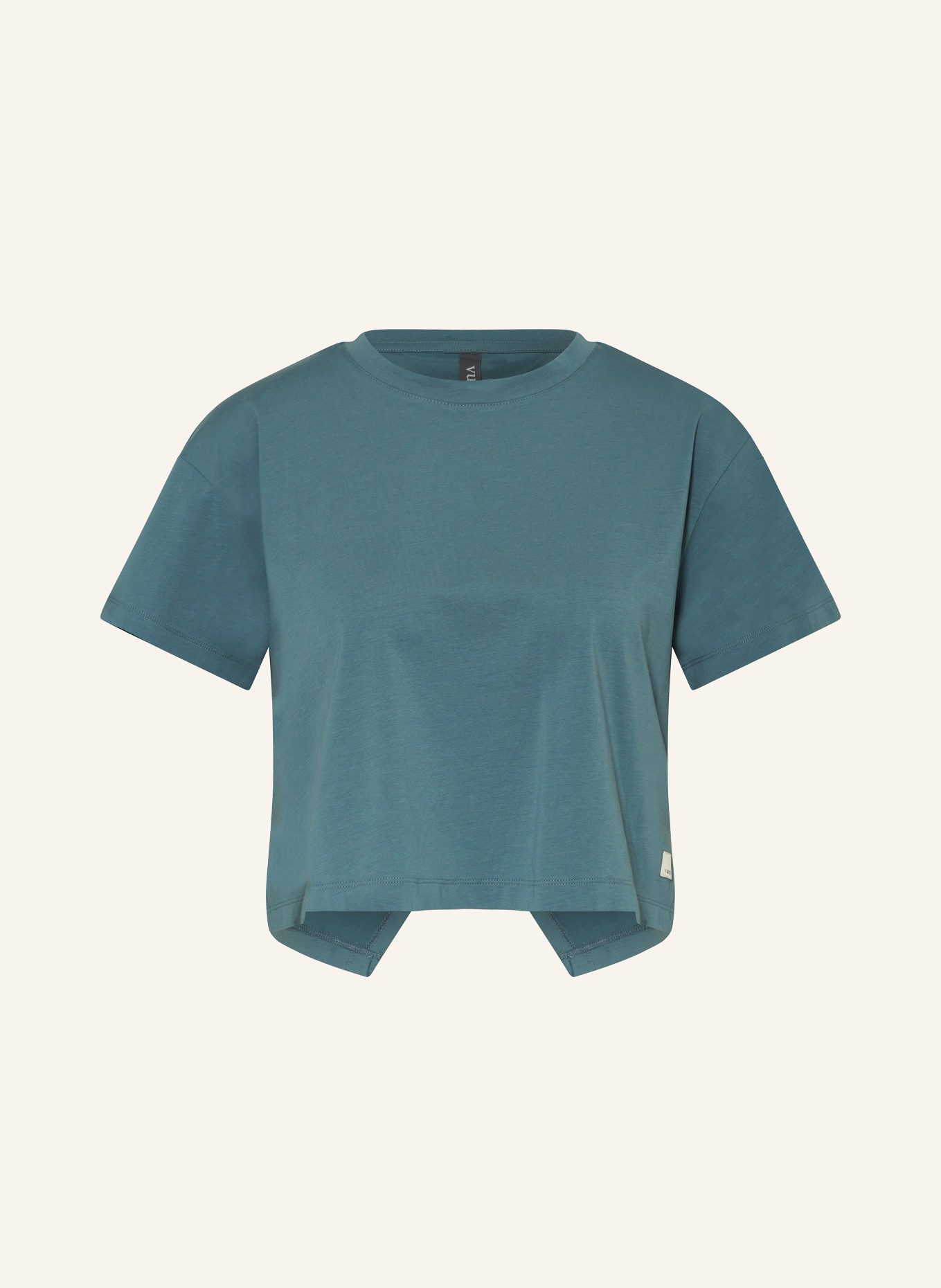 vuori T-shirt FEATHER CROSS BACK, Color: TEAL (Image 1)