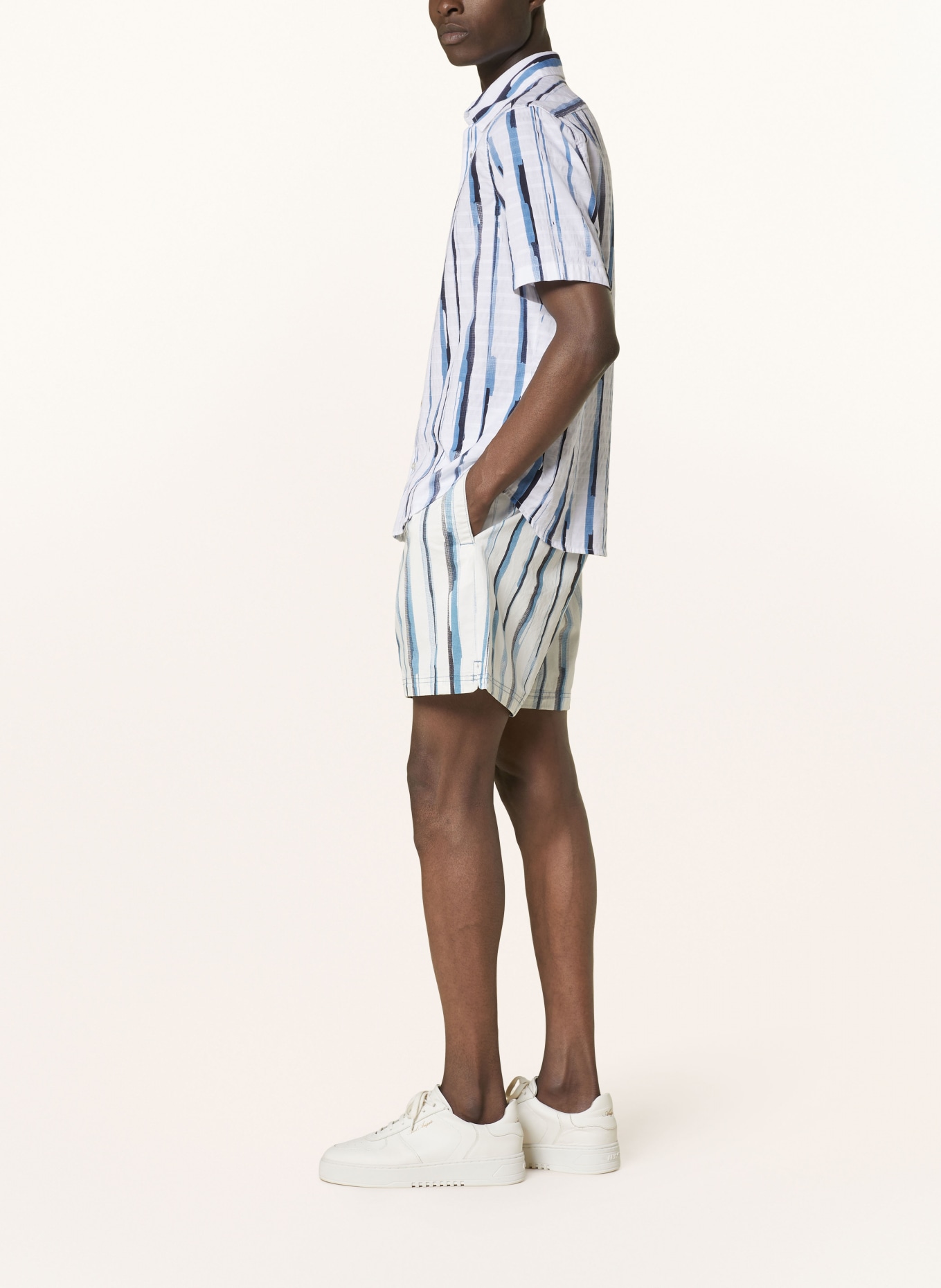 BOSS Shorts SANDREW, Color: WHITE/ BLUE/ GRAY (Image 4)