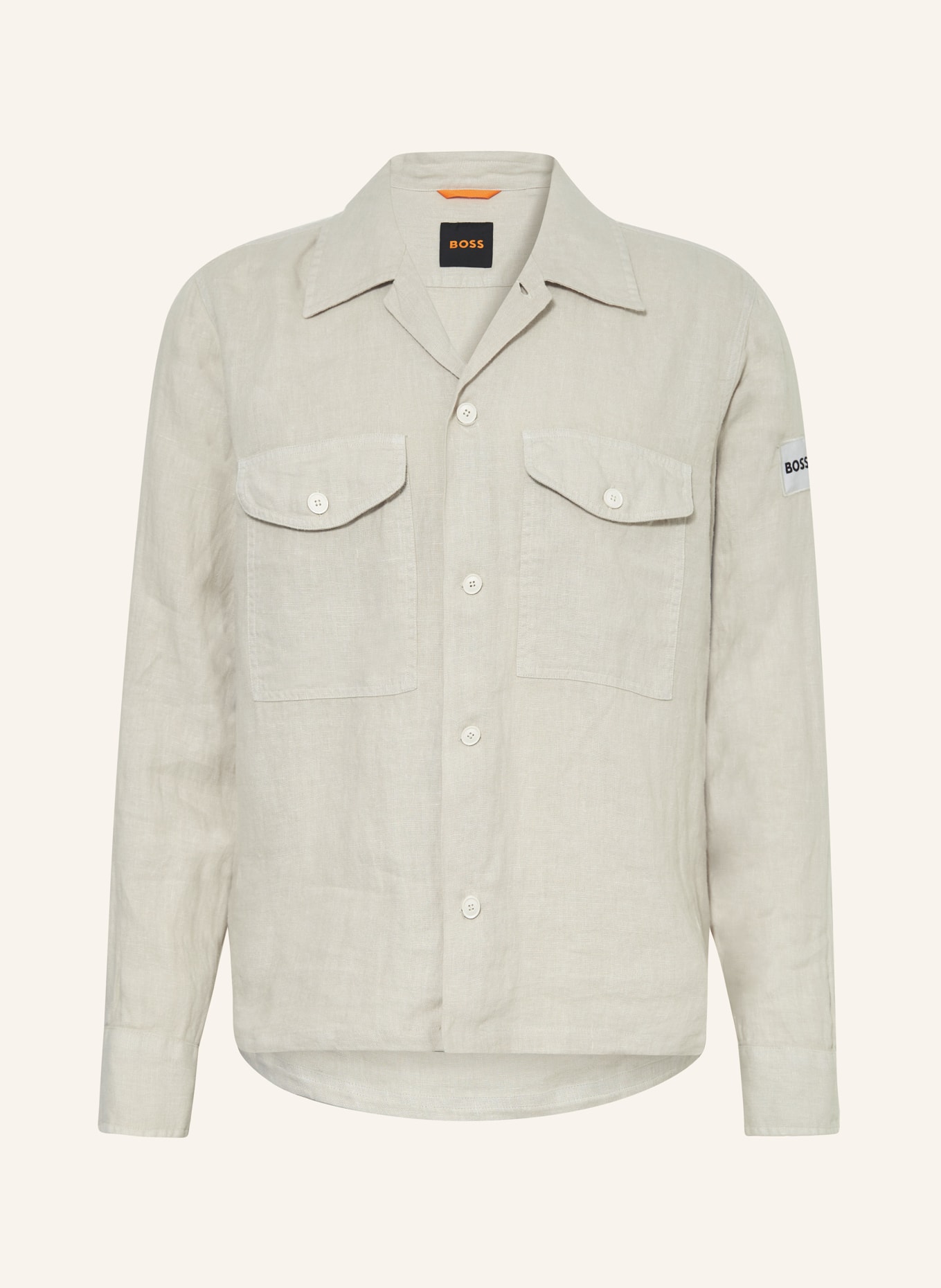 BOSS Shirt LOVELL regular fit, Color: BEIGE (Image 1)