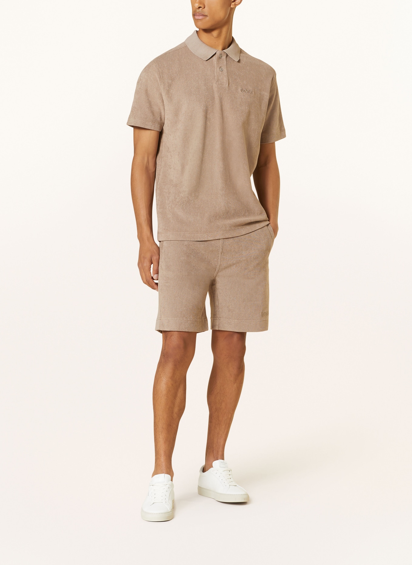 BOSS Terry cloth shorts SEETOWEL, Color: BROWN (Image 2)