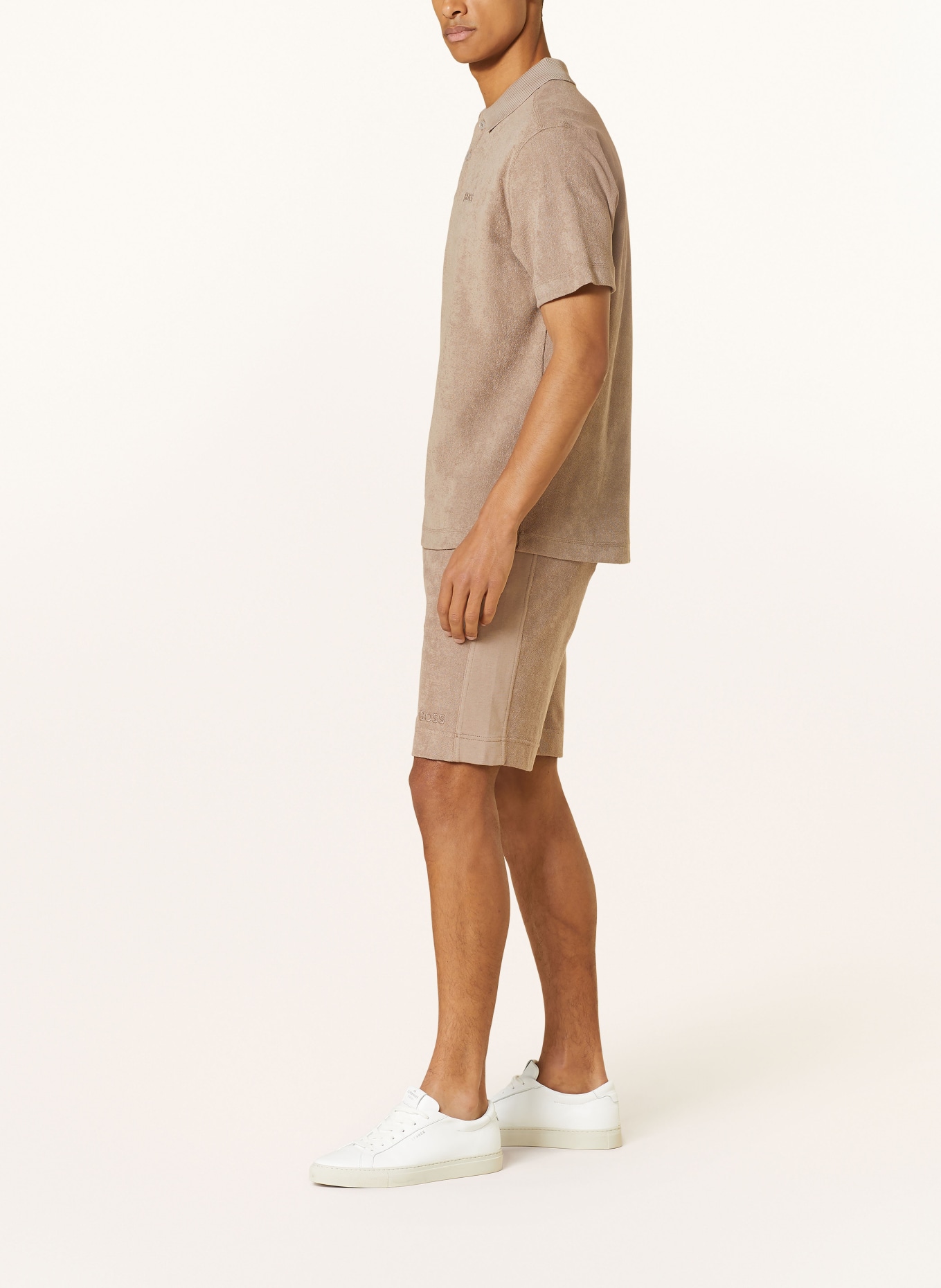 BOSS Terry cloth shorts SEETOWEL, Color: BROWN (Image 4)