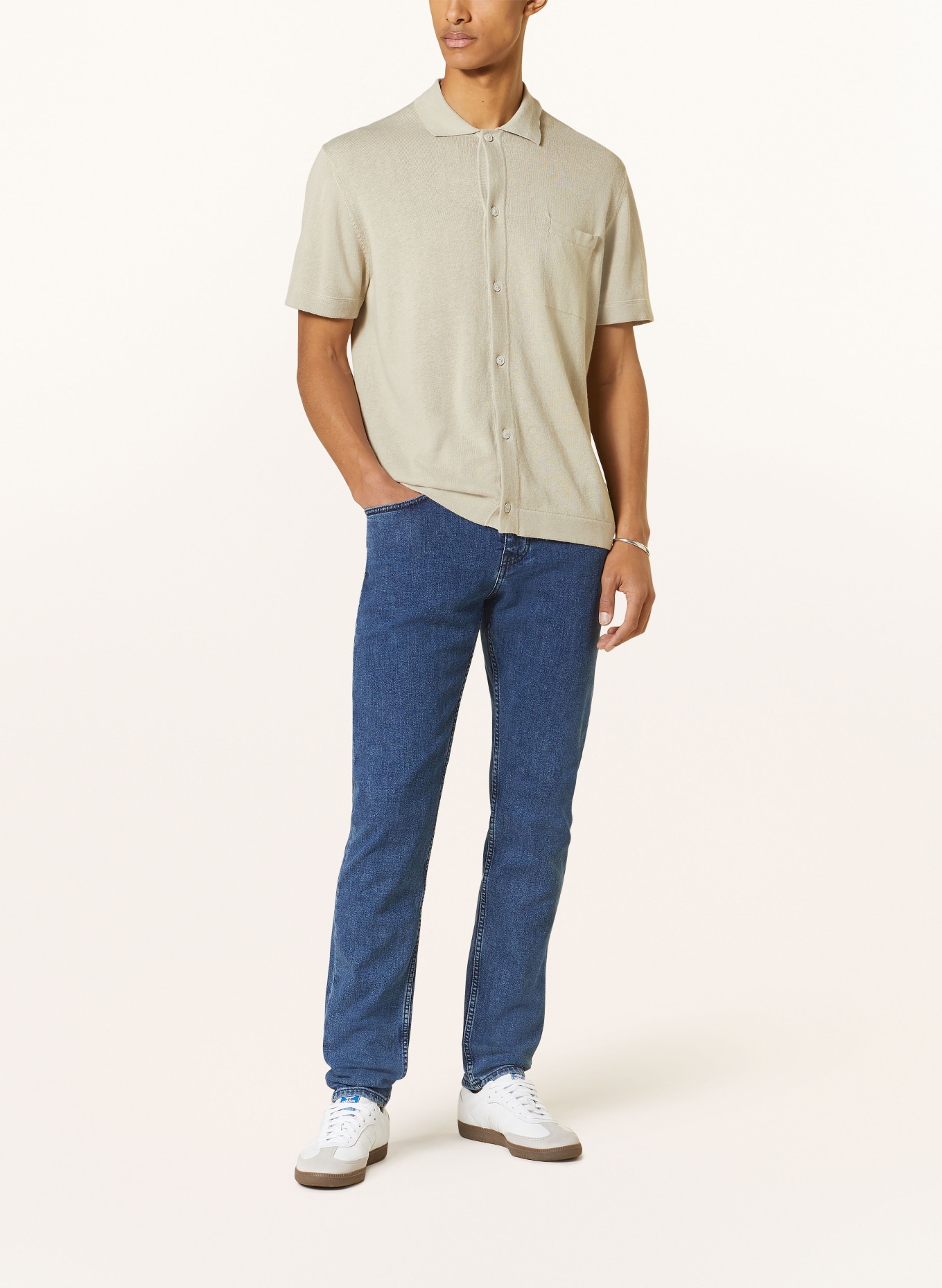 BOSS Jeans TABER Tapered Fit, Farbe: 421 MEDIUM BLUE (Bild 2)