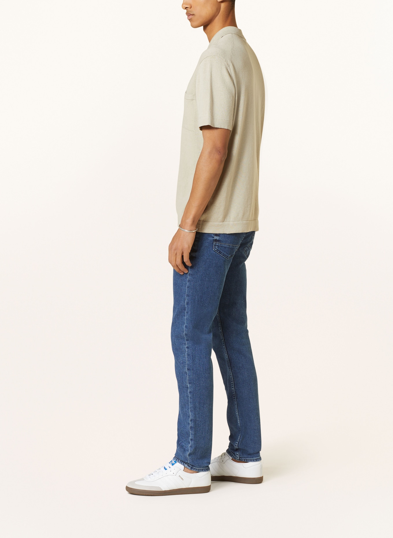 BOSS Jeans TABER Tapered Fit, Farbe: 421 MEDIUM BLUE (Bild 4)