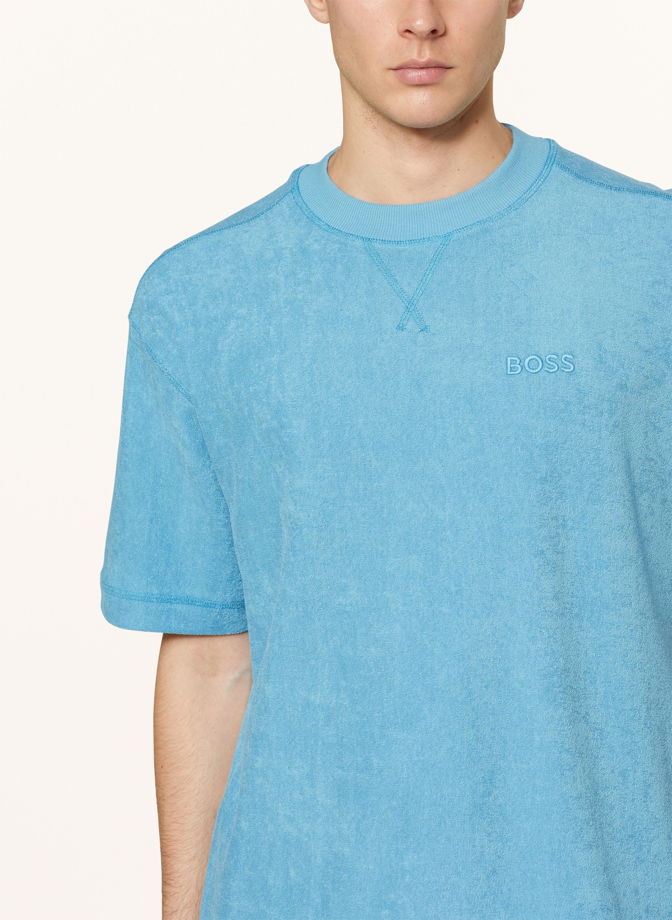 BOSS T-shirt, Color: LIGHT BLUE (Image 4)