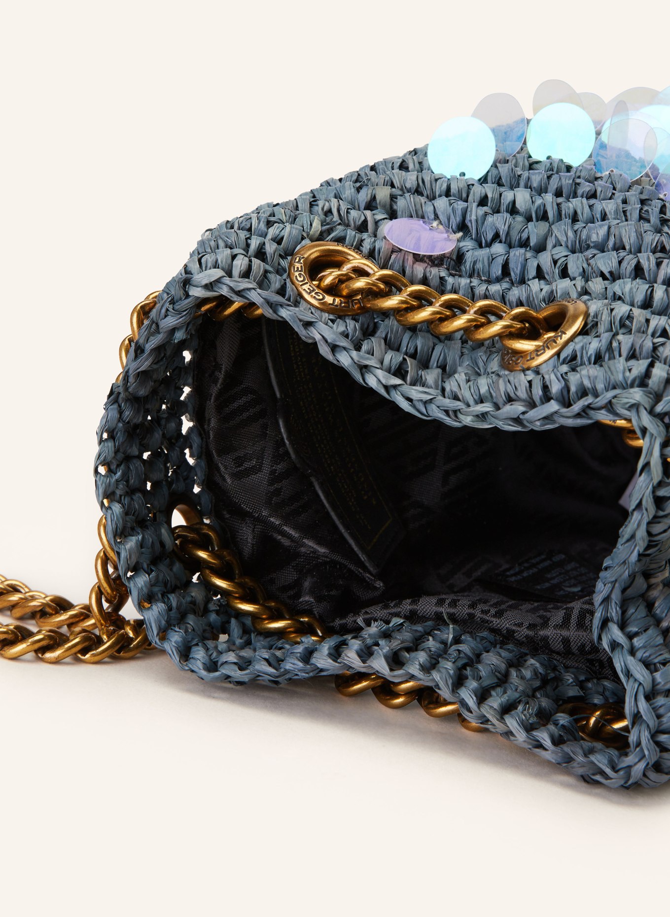KURT GEIGER Crossbody bag with sequins, Color: BLUE (Image 4)