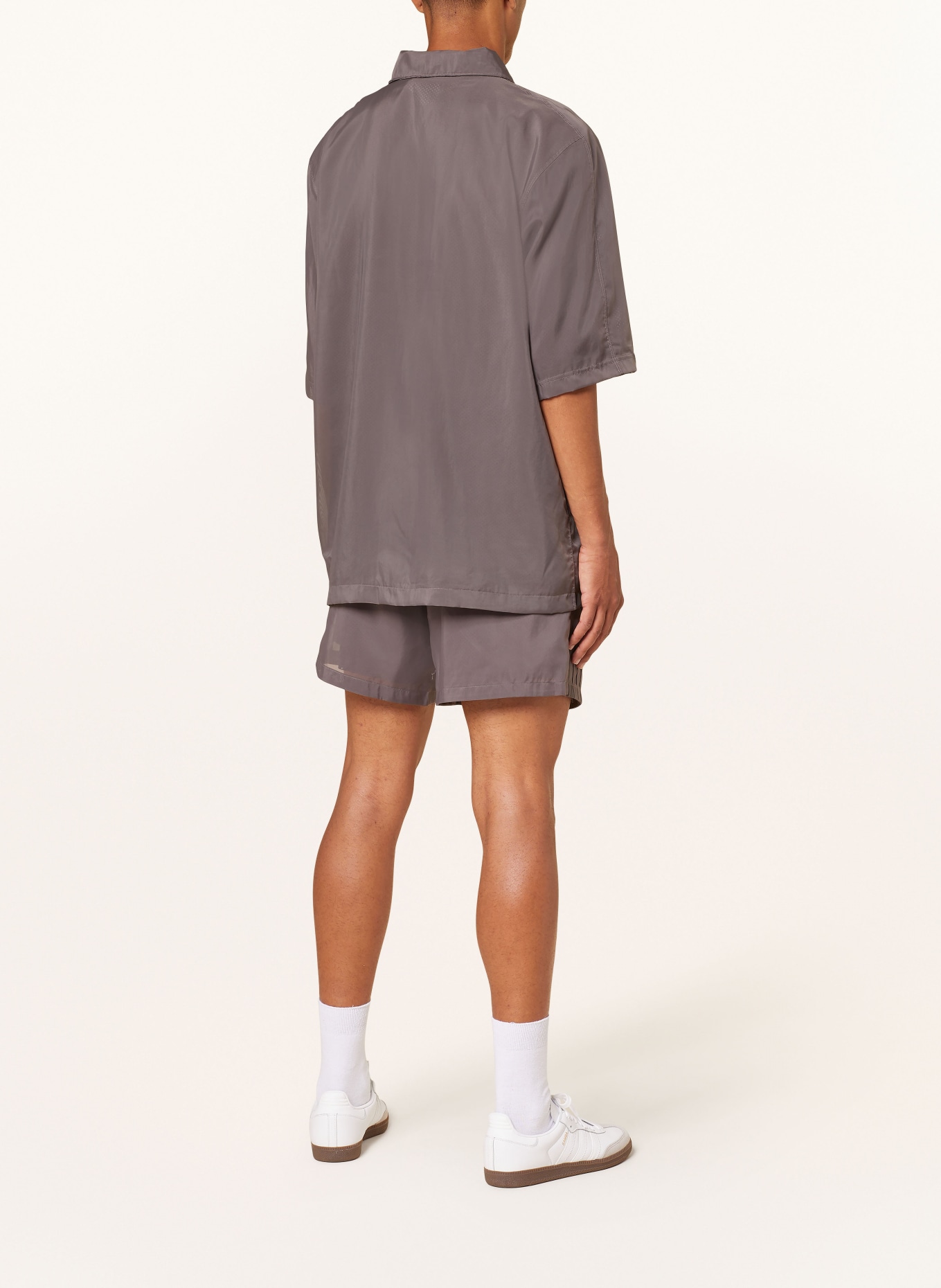 adidas Originals Short sleeve shirt loose fit, Color: TAUPE (Image 3)