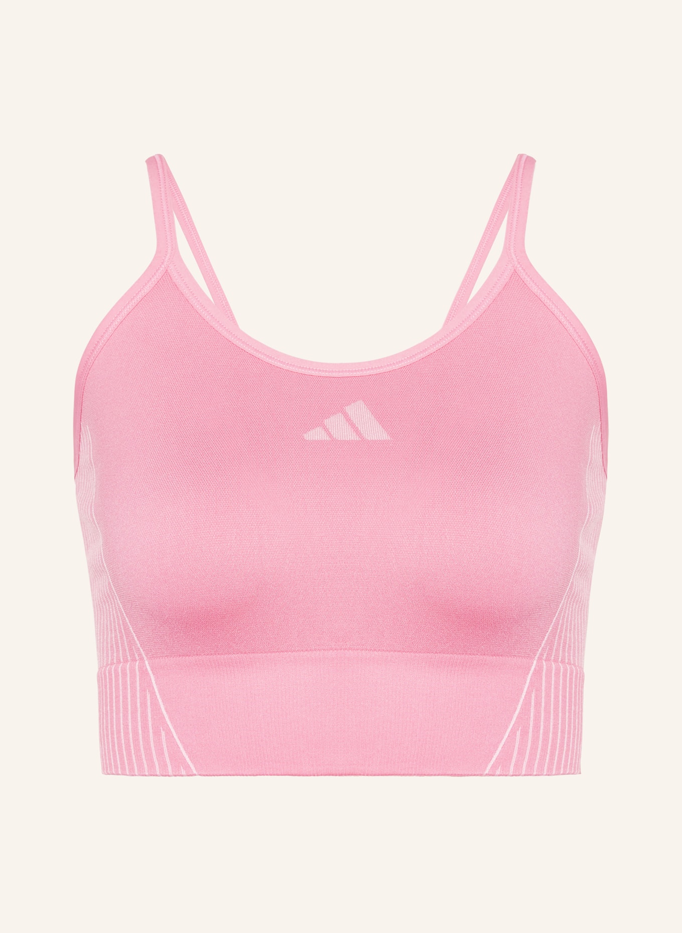 adidas Cropped top CAMISOLE, Color: PINK/ LIGHT PINK (Image 1)