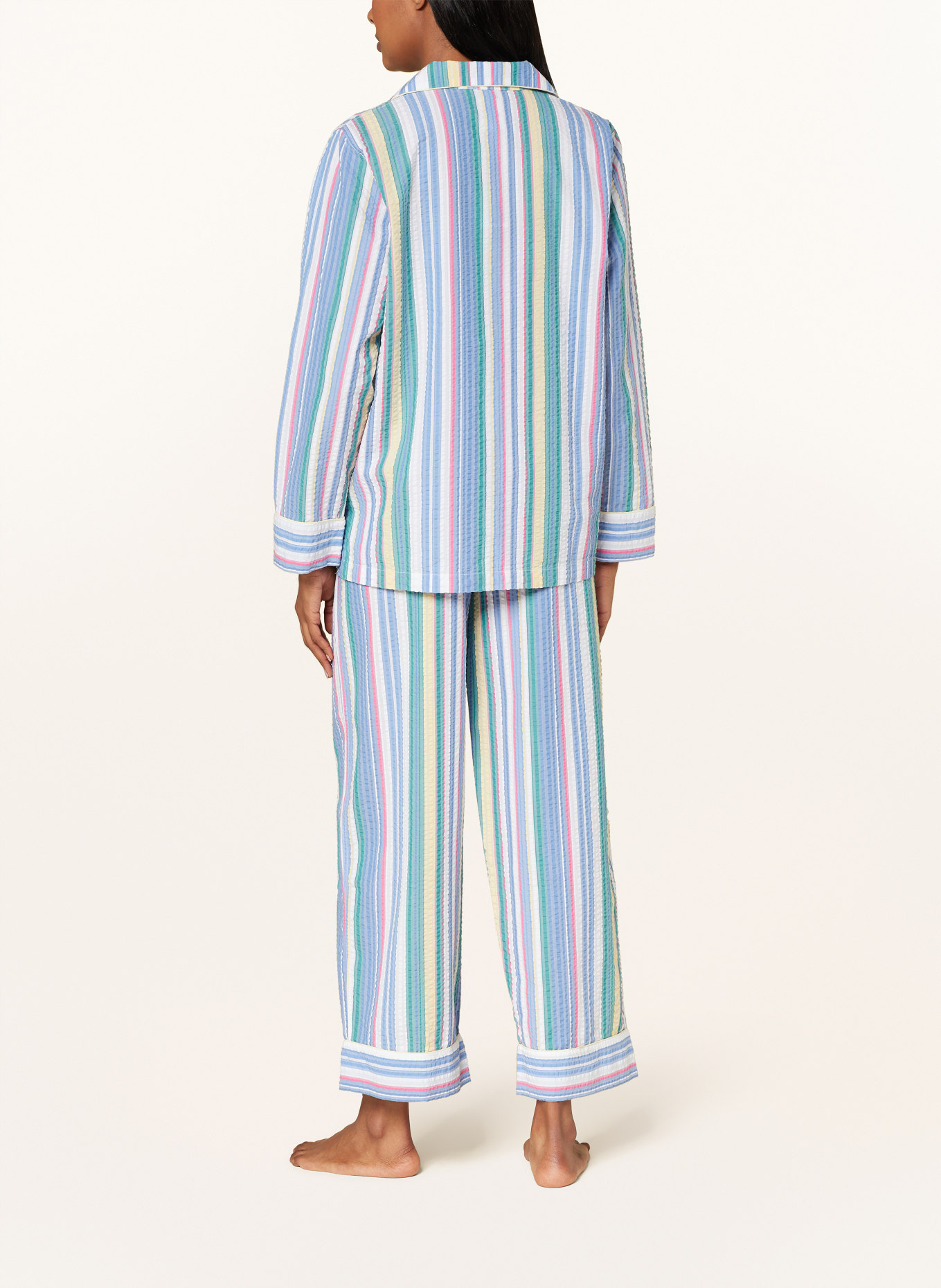 POLO RALPH LAUREN Muslin pajamas, Color: BLUE/ GREEN/ YELLOW (Image 3)