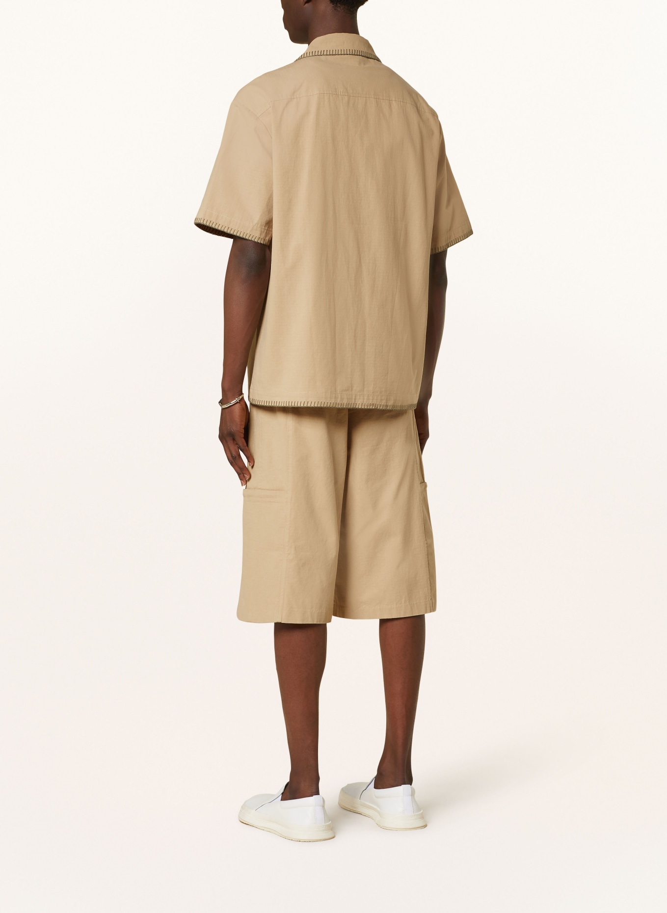 HOLZWEILER Koszula z klapami PIER comfort fit, Kolor: BEŻOWY/ ZIELONY/ BIAŁY (Obrazek 3)