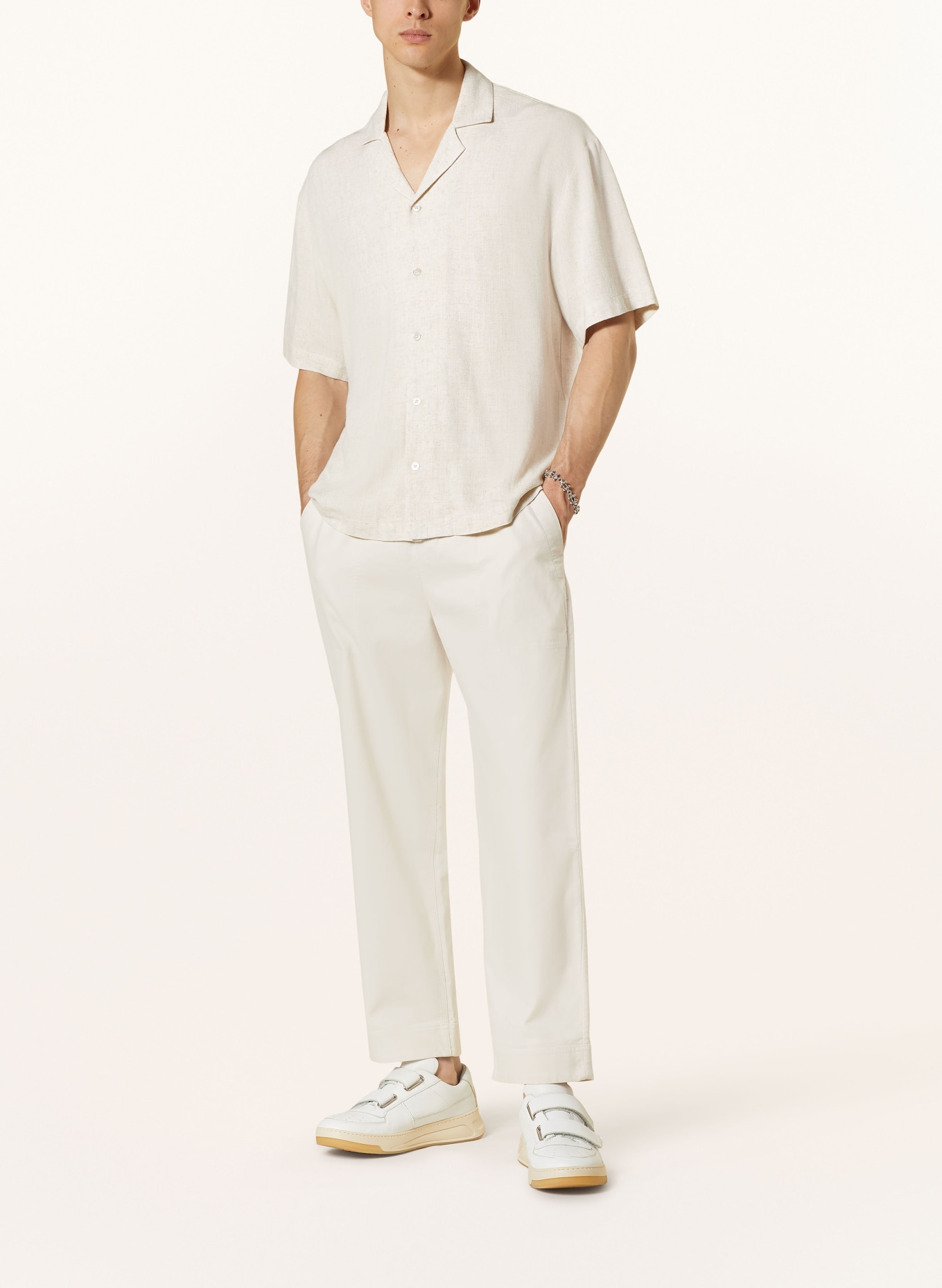 HOLZWEILER Resort shirt PIER comfort fit with linen, Color: 1006 SAND MIX (Image 2)