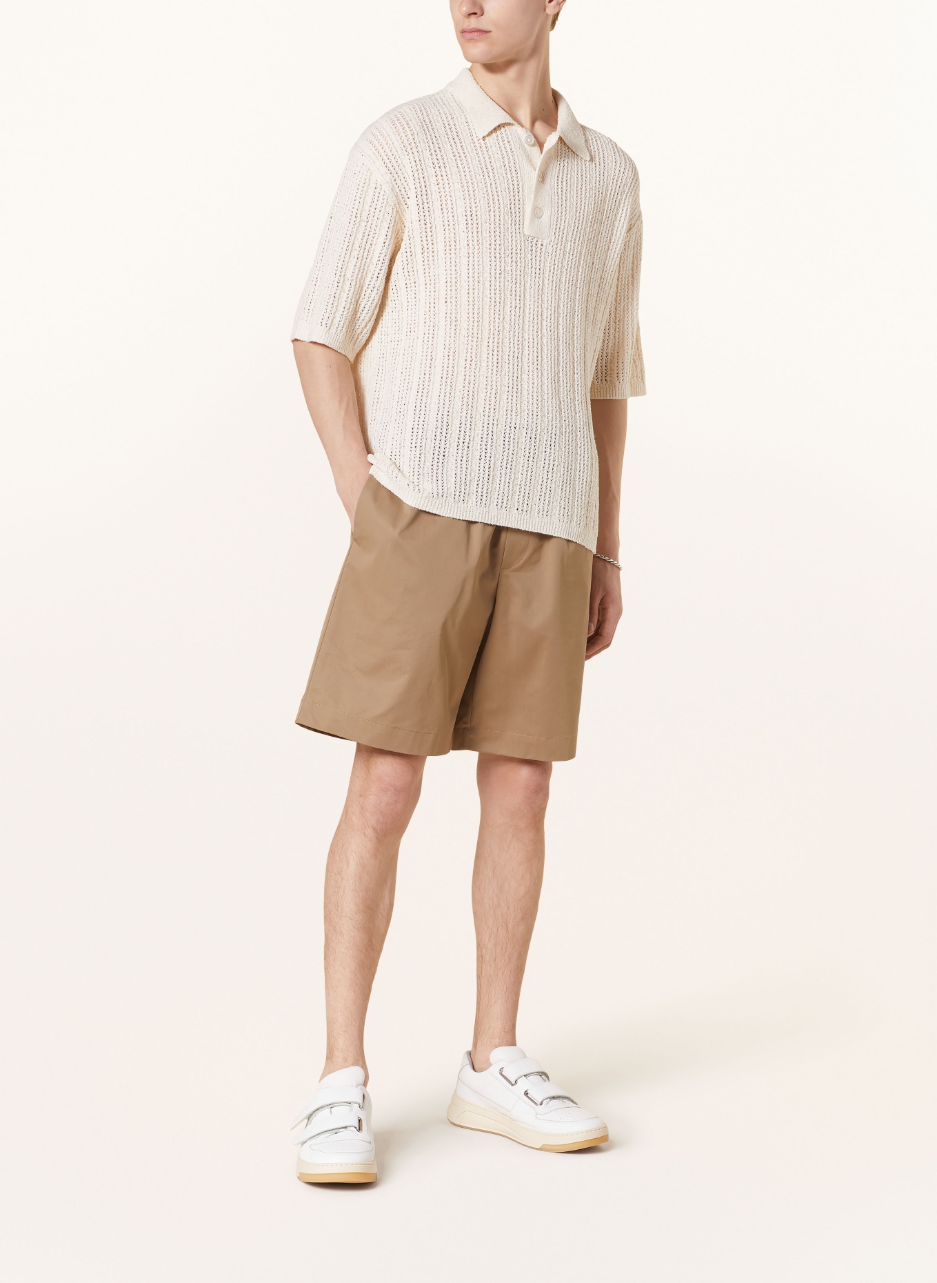 HOLZWEILER Knitted polo shirt, Color: ECRU (Image 2)