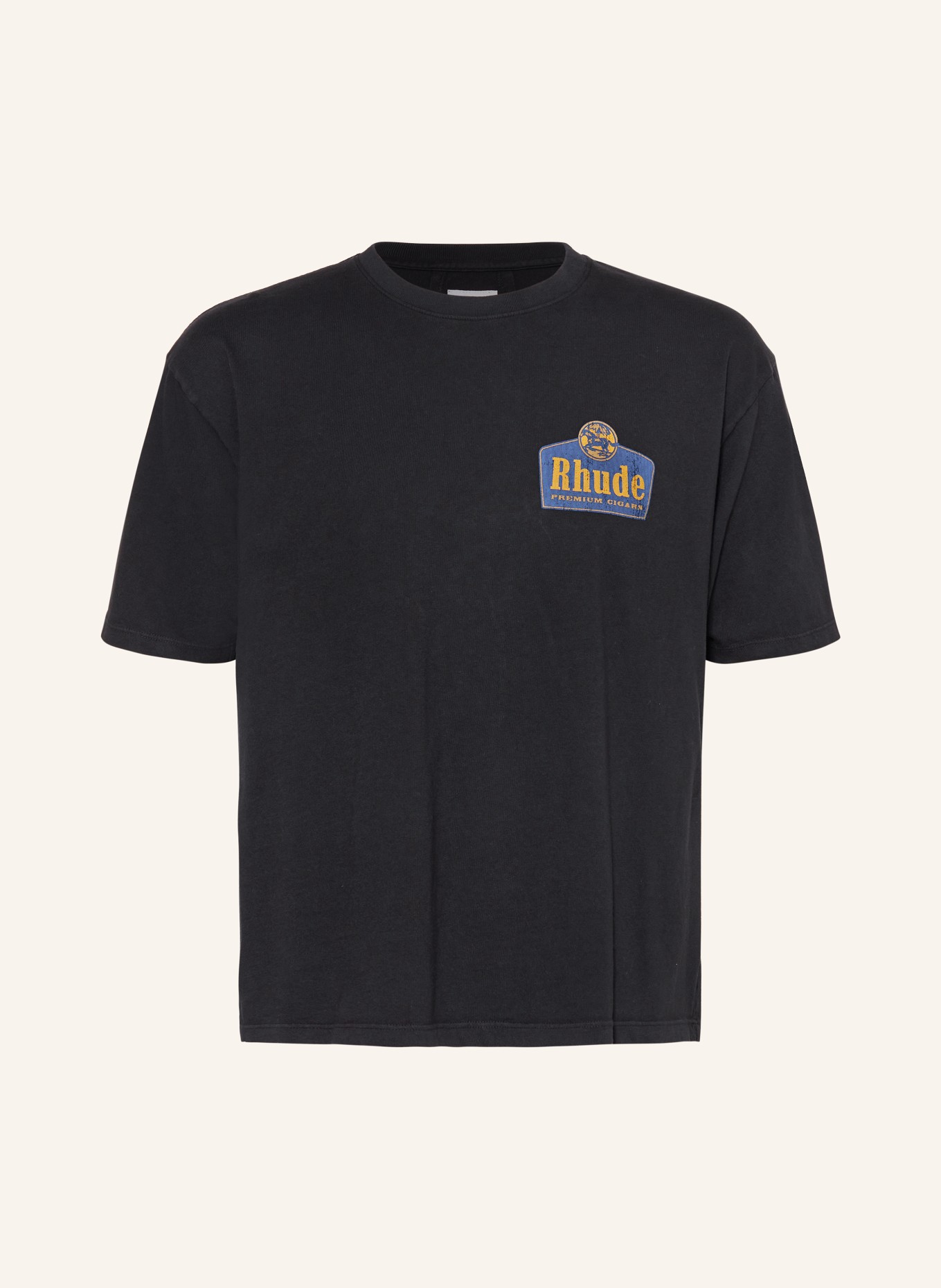 RHUDE T-shirt GRAND CRU, Color: BLACK (Image 1)
