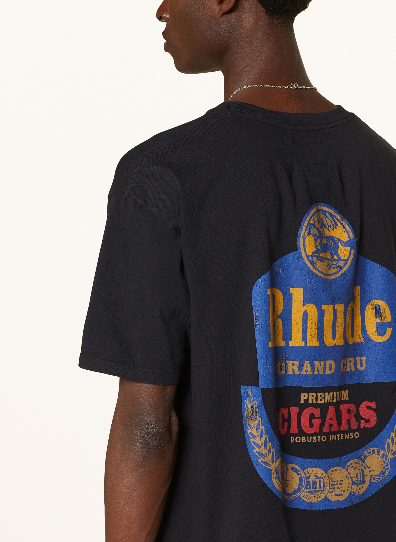 RHUDE T-shirt GRAND CRU, Kolor: CZARNY (Obrazek 4)