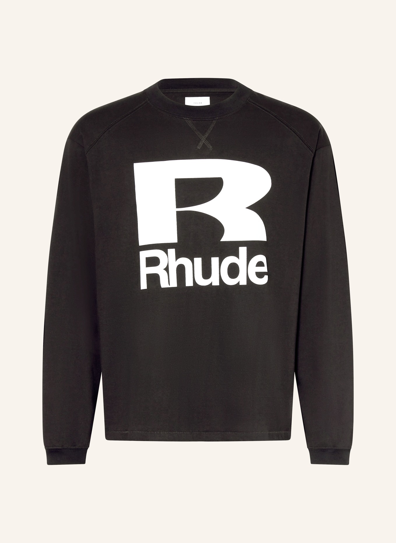 RHUDE Long sleeve shirt, Color: BLACK/ WHITE (Image 1)