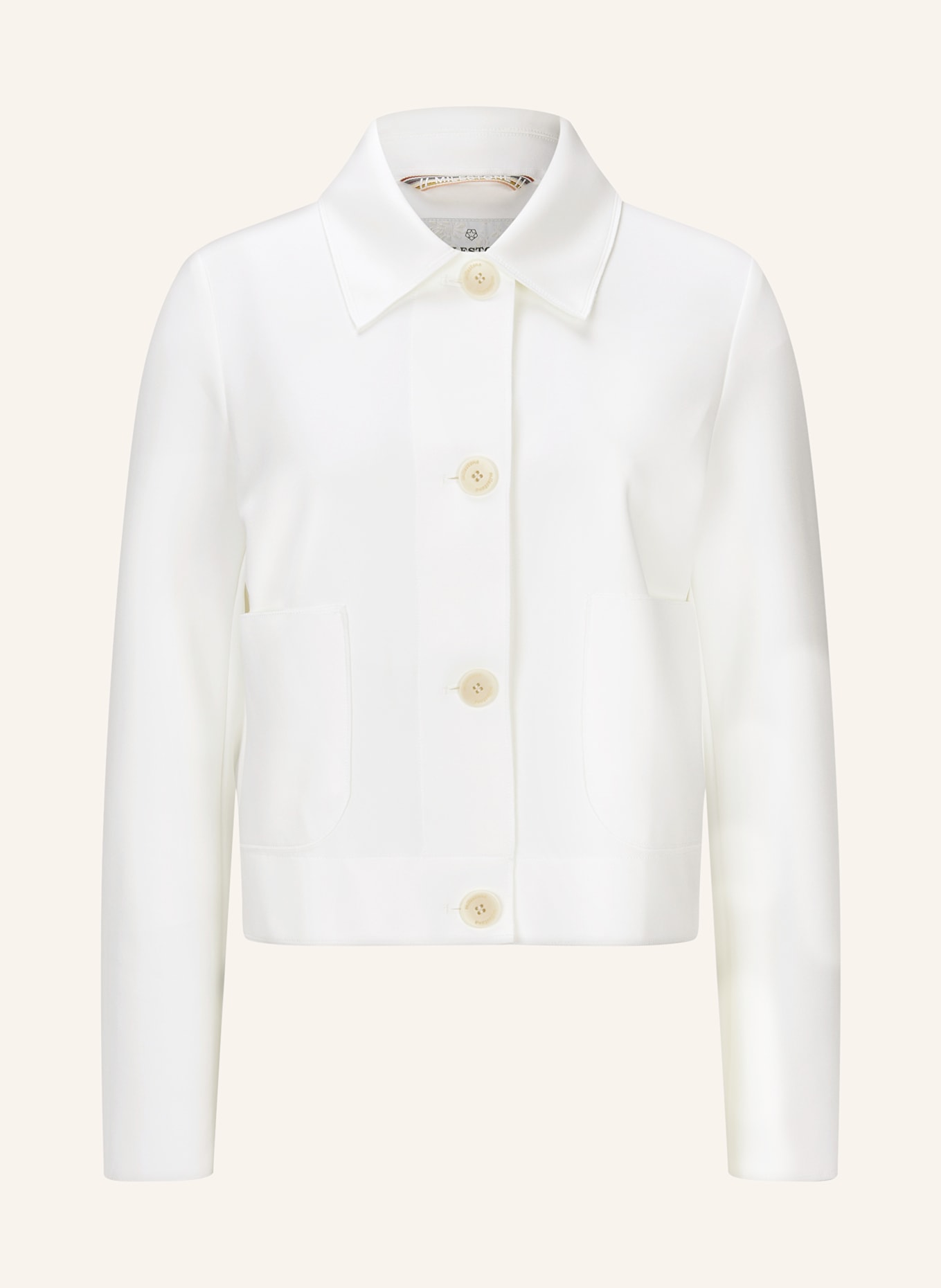 MILESTONE Boxy jacket MSSTAR, Color: WHITE (Image 1)