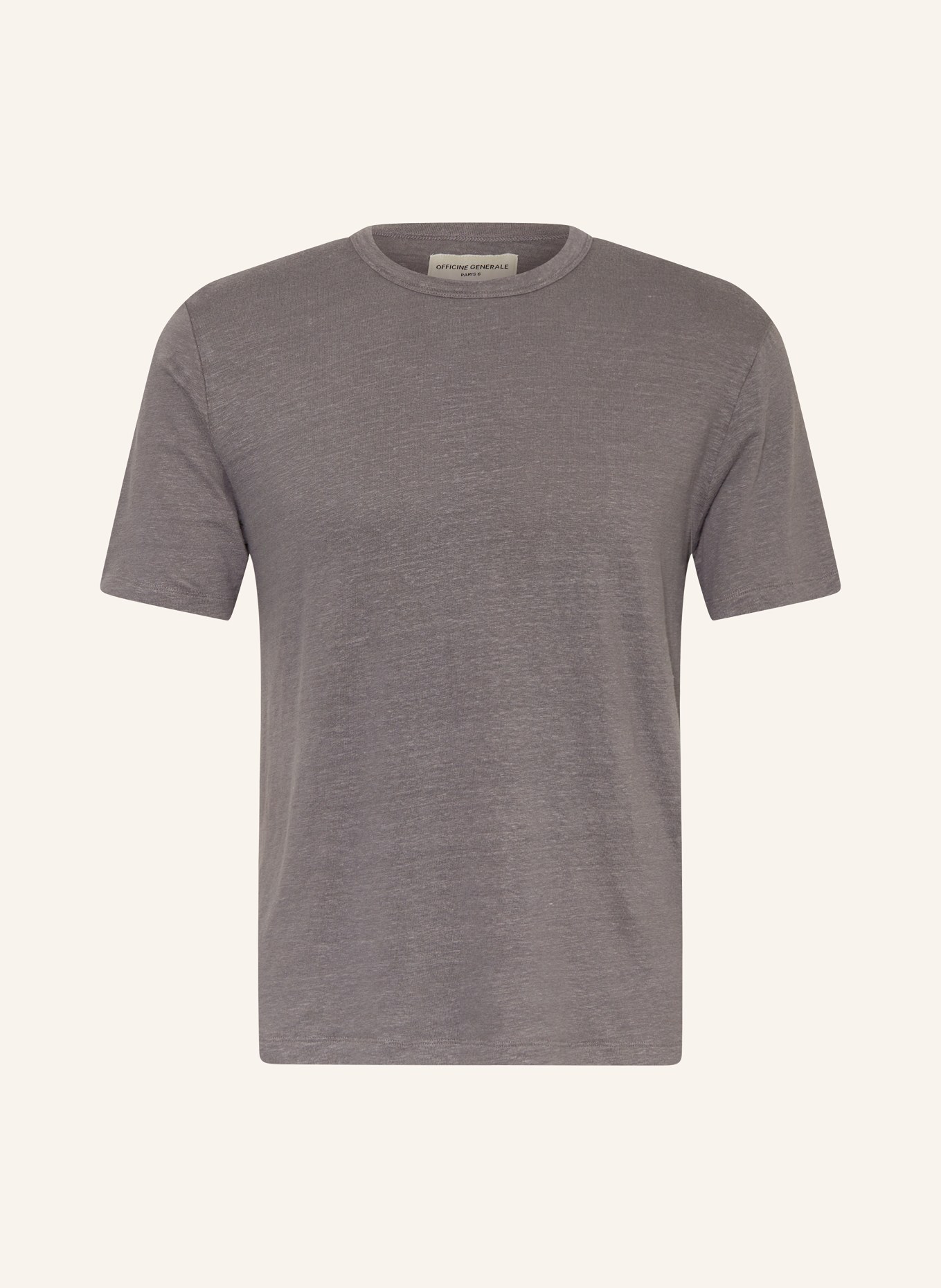 Officine Générale T-shirt made of linen, Color: GRAY (Image 1)