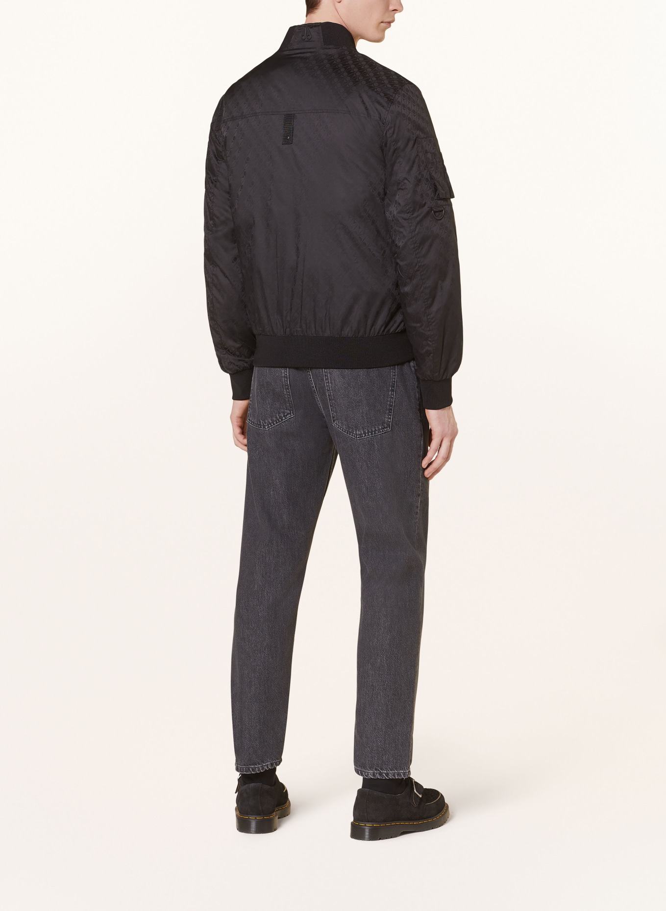 MOOSE KNUCKLES Bomber jacket COURVILLE, Color: BLACK (Image 3)