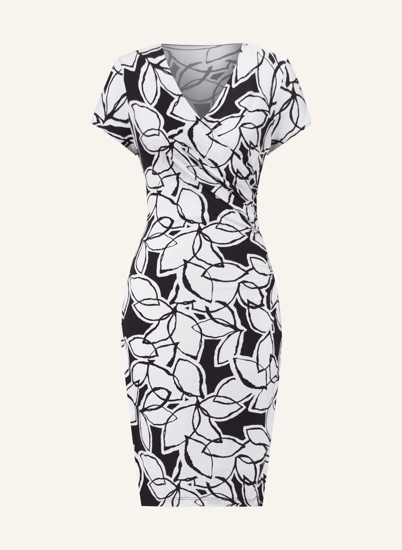 Joseph Ribkoff Sukienka z dżerseju, Kolor: GRANATOWY/ BIAŁY (Obrazek 1)