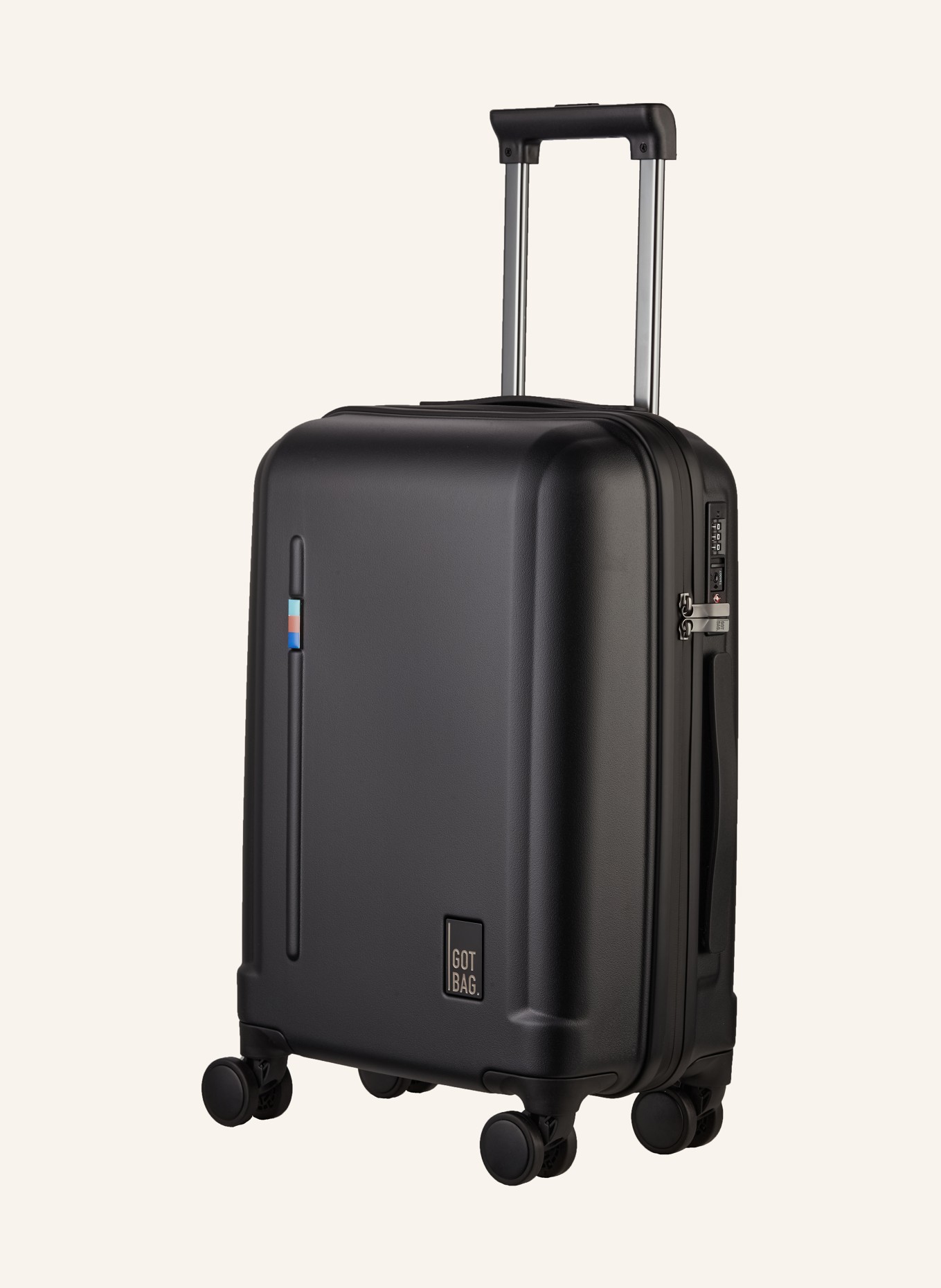 GOT BAG Wheeled suitcase RE:SHELL® CABIN, Color: BLACK (Image 1)