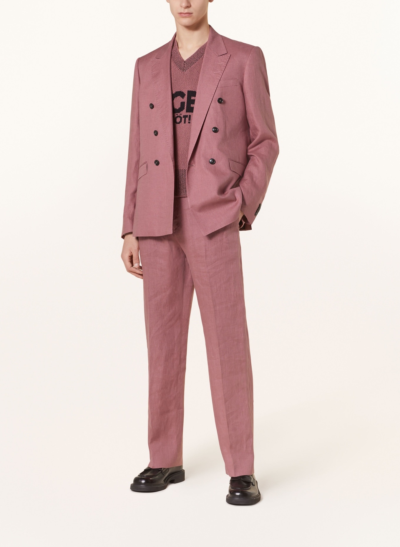 TIGER OF SWEDEN Spodnie z lnu ISCOVE w dresowym stylu regular fit, Kolor: 1BS Rose Brown (Obrazek 2)