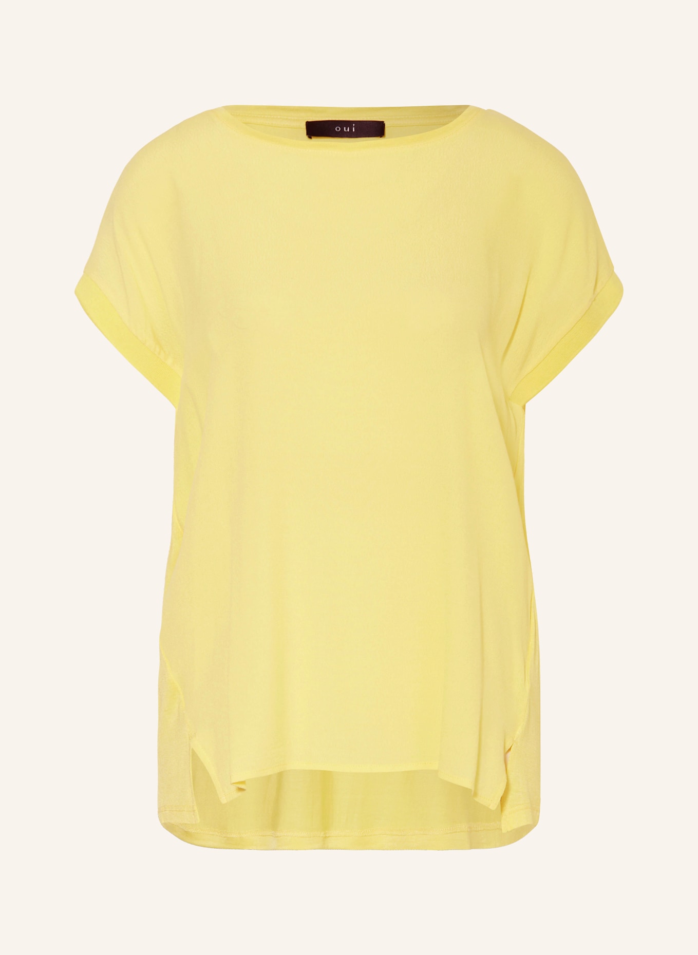 oui Blusenshirt im Materialmix: GELB