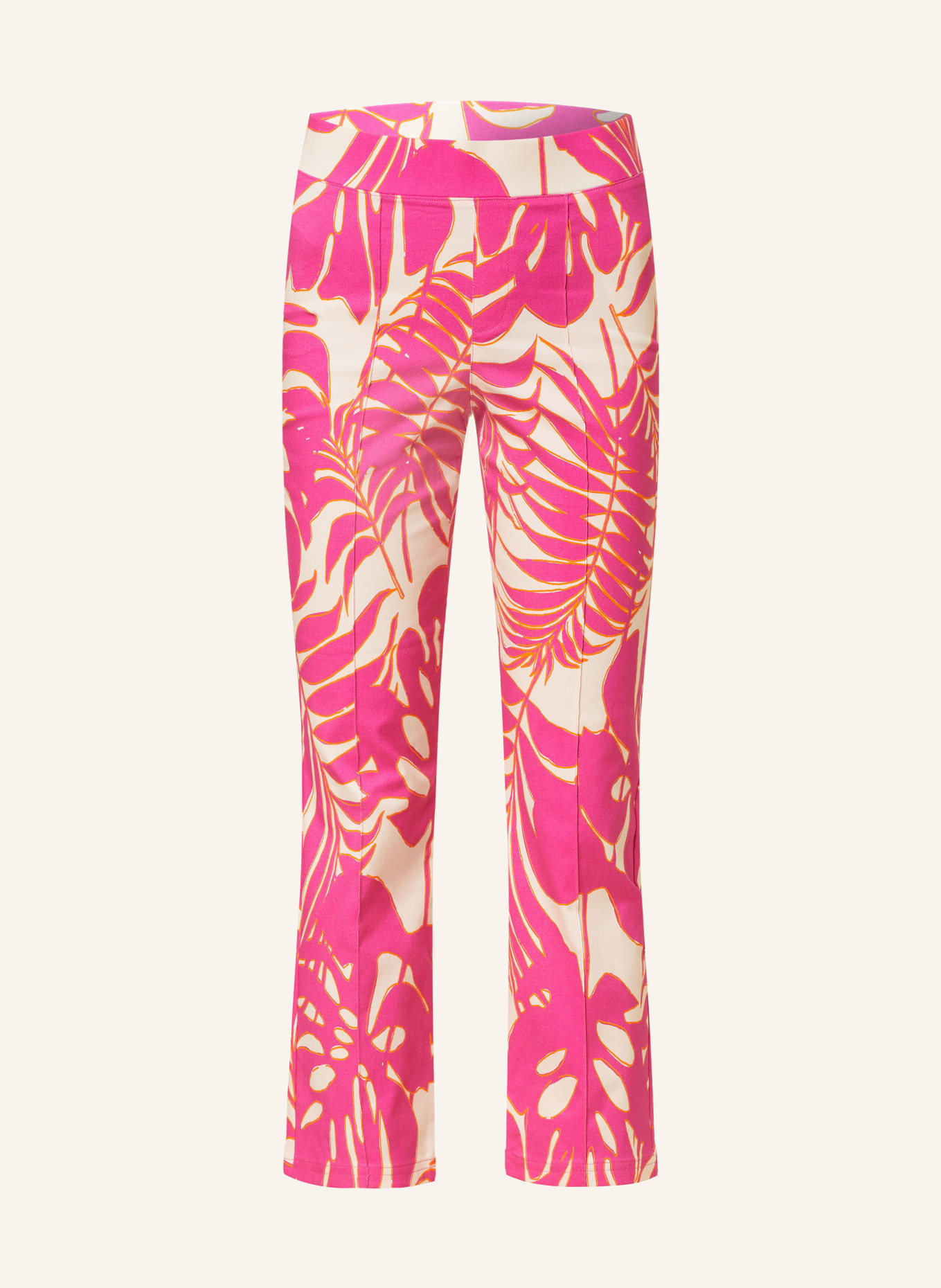 oui 7/8 pants, Color: PINK/ CREAM/ ORANGE (Image 1)