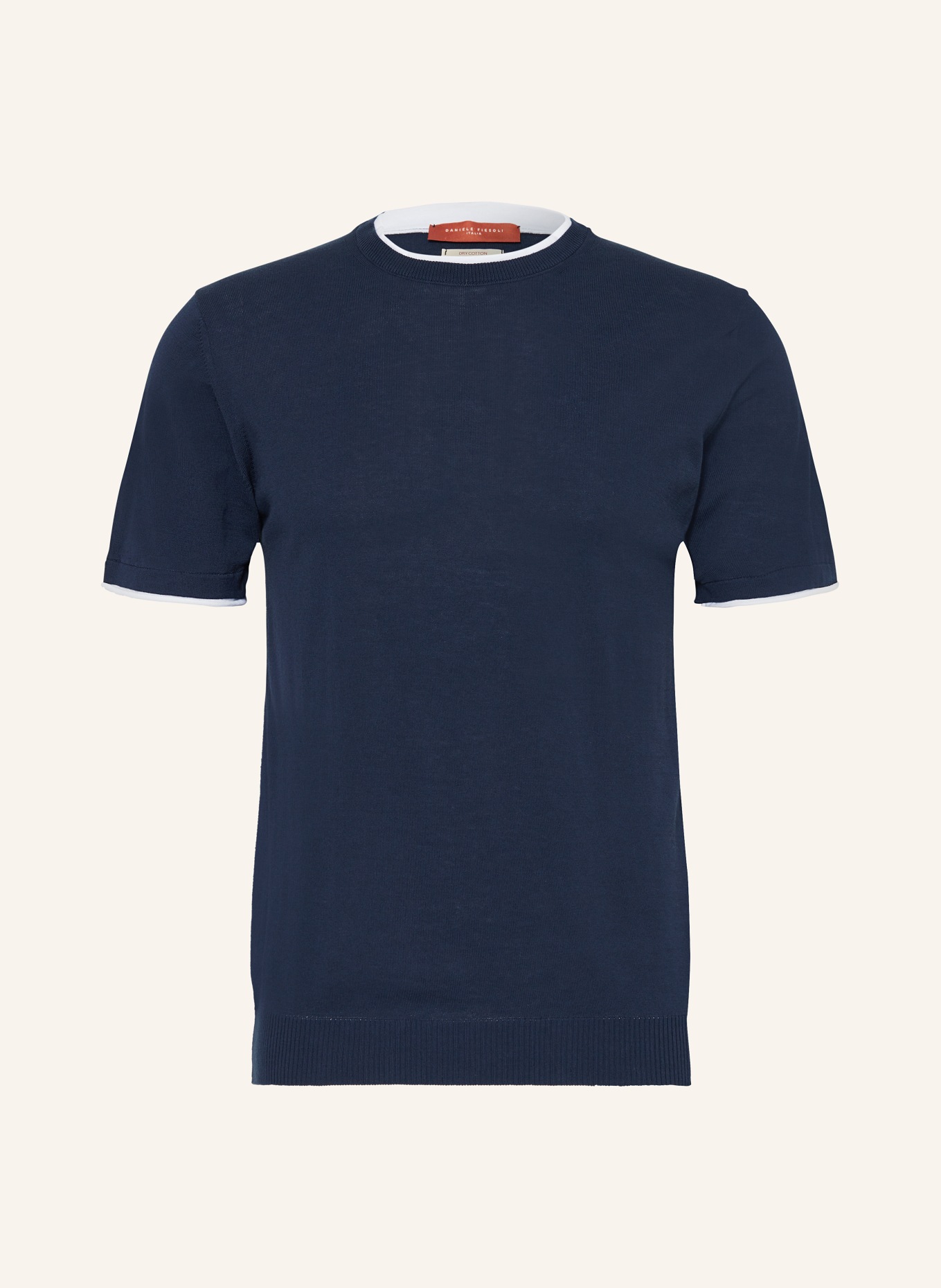 DANIELE FIESOLI Úpletové tričko, Barva: TMAVĚ MODRÁ (Obrázek 1)
