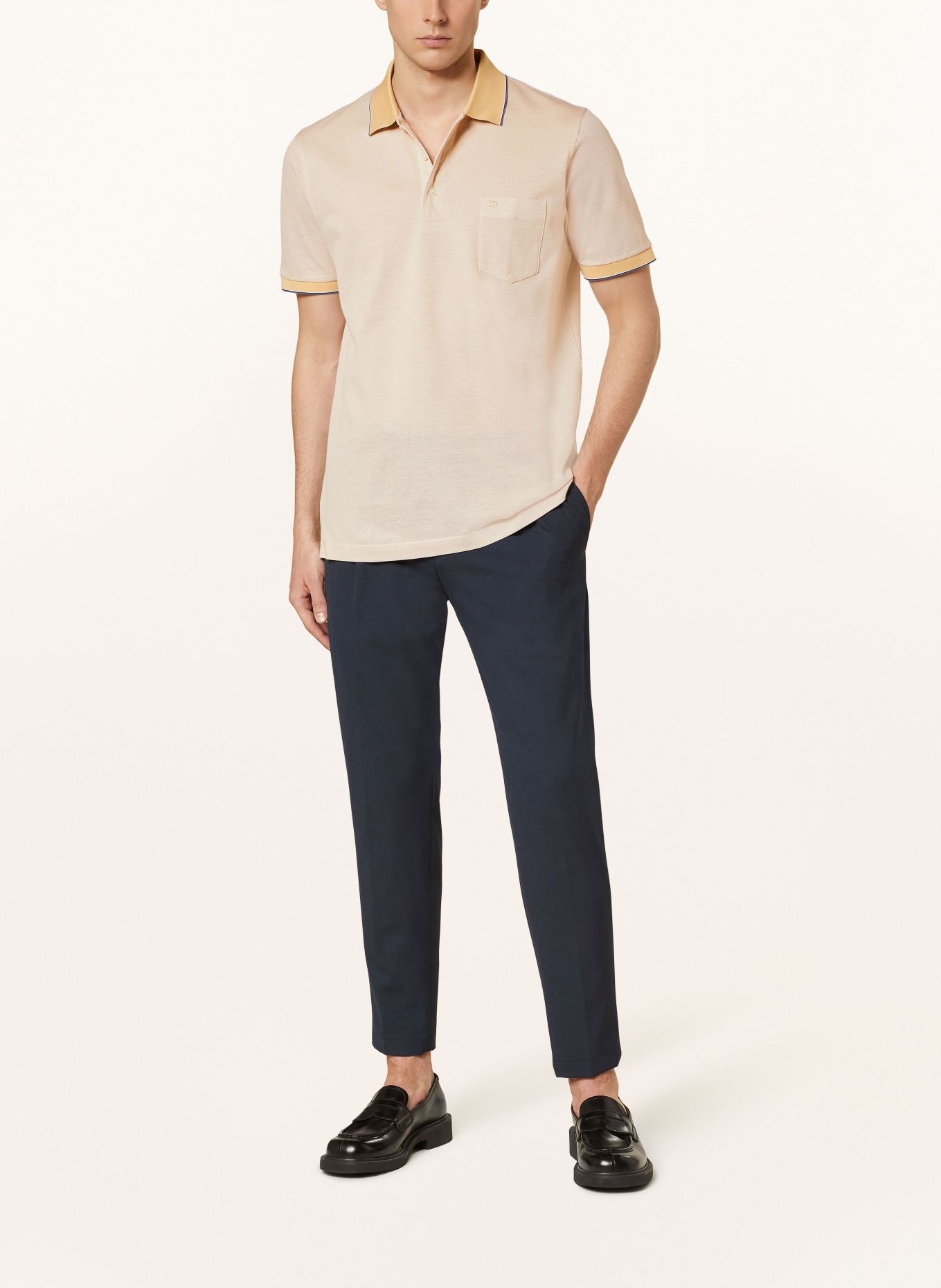 OLYMP Piqué-Poloshirt Casual Fit, Farbe: BEIGE (Bild 2)