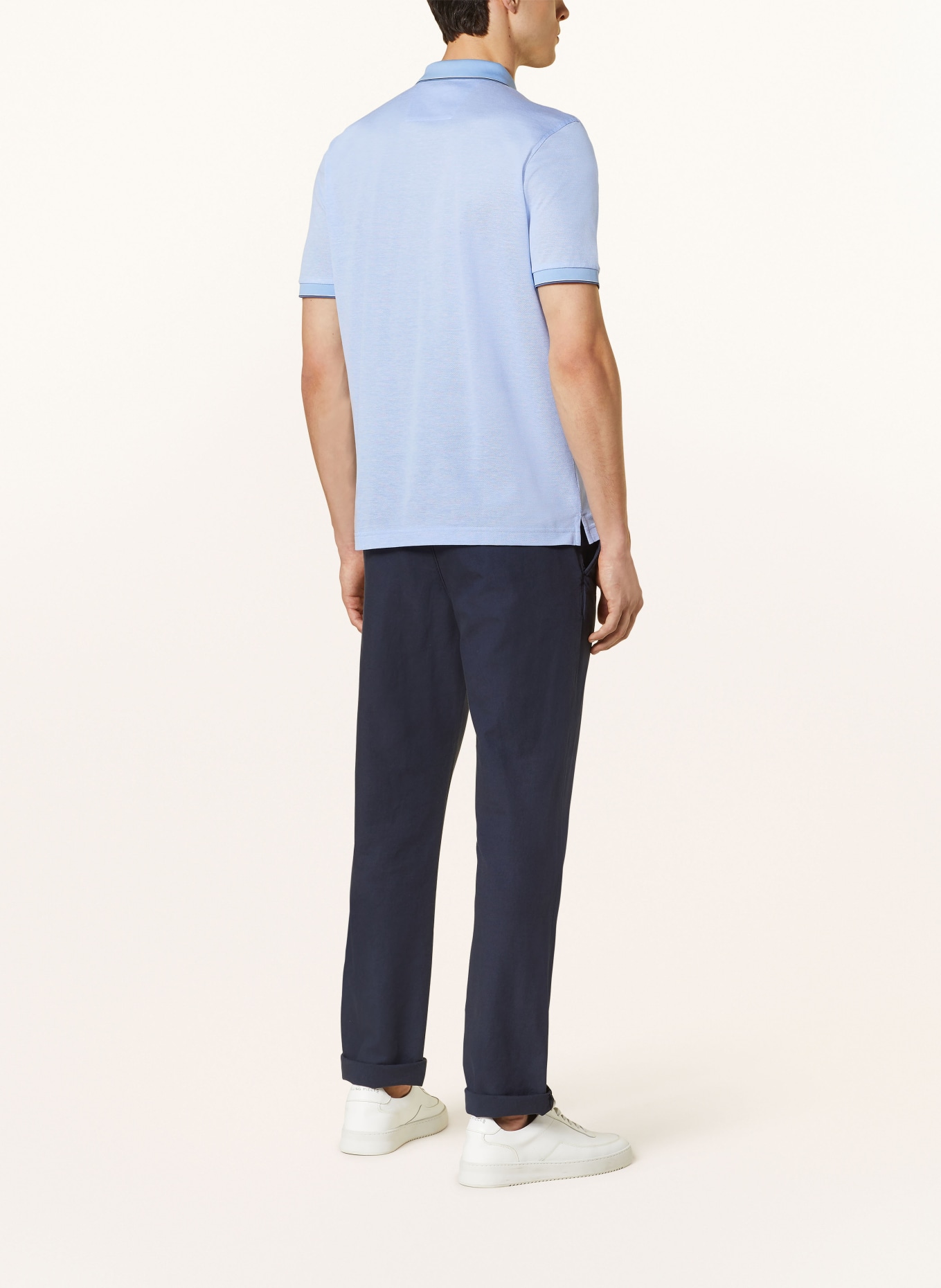 OLYMP Piqué-Poloshirt Casual Fit, Farbe: HELLBLAU (Bild 3)