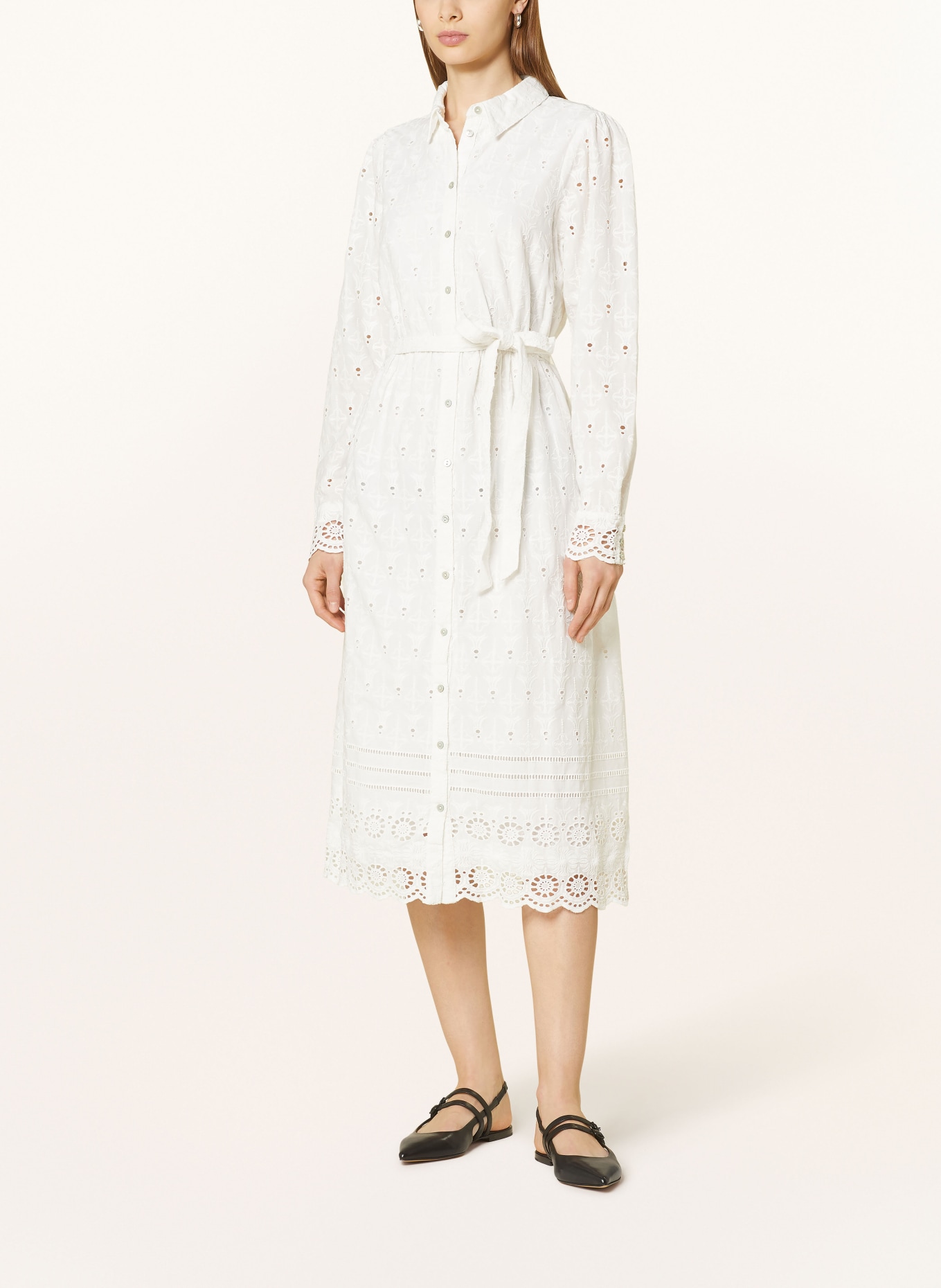 ROUGE VILA Shirt dress made of lace, Color: WHITE (Image 2)