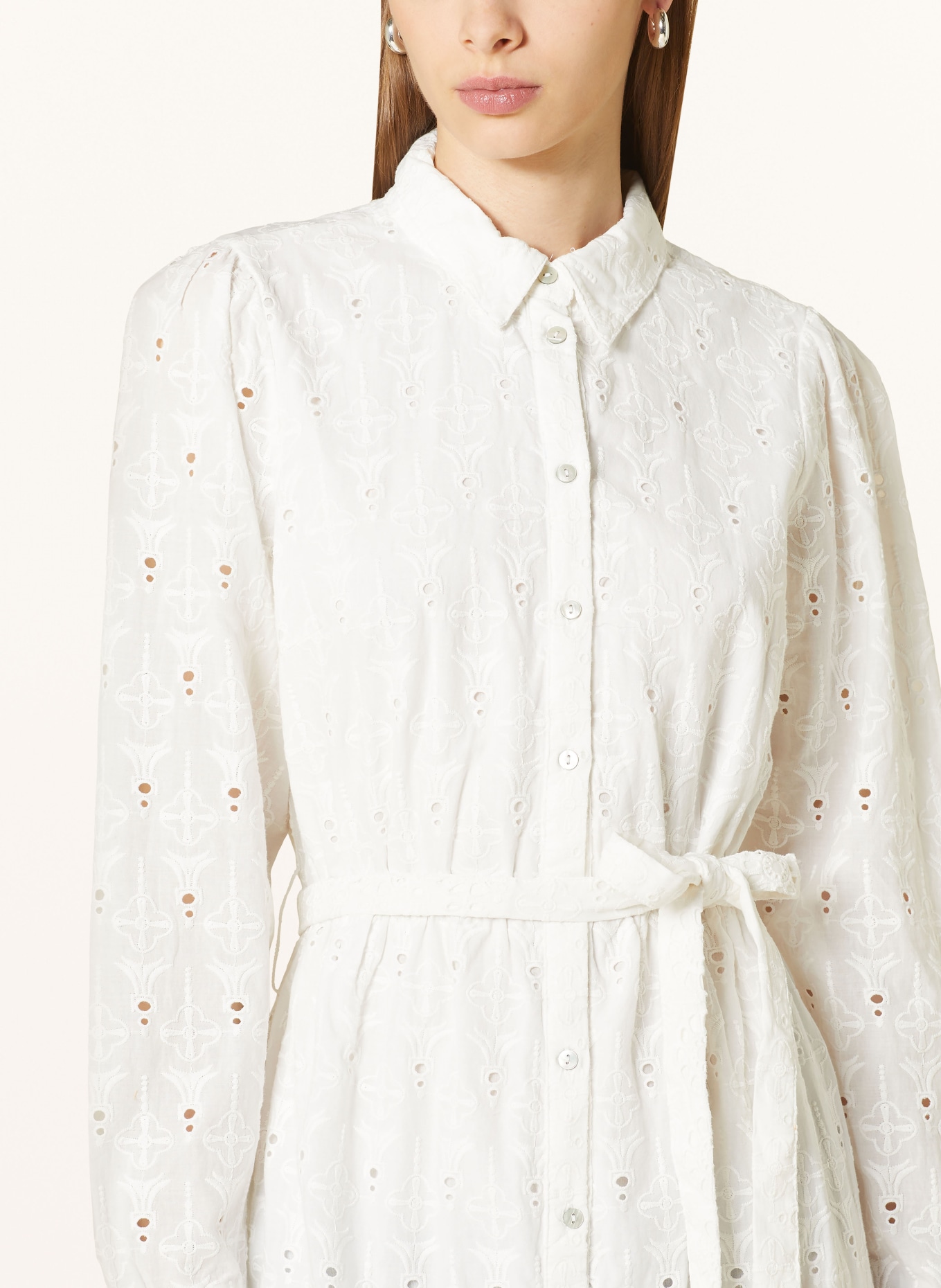 ROUGE VILA Shirt dress made of lace, Color: WHITE (Image 4)