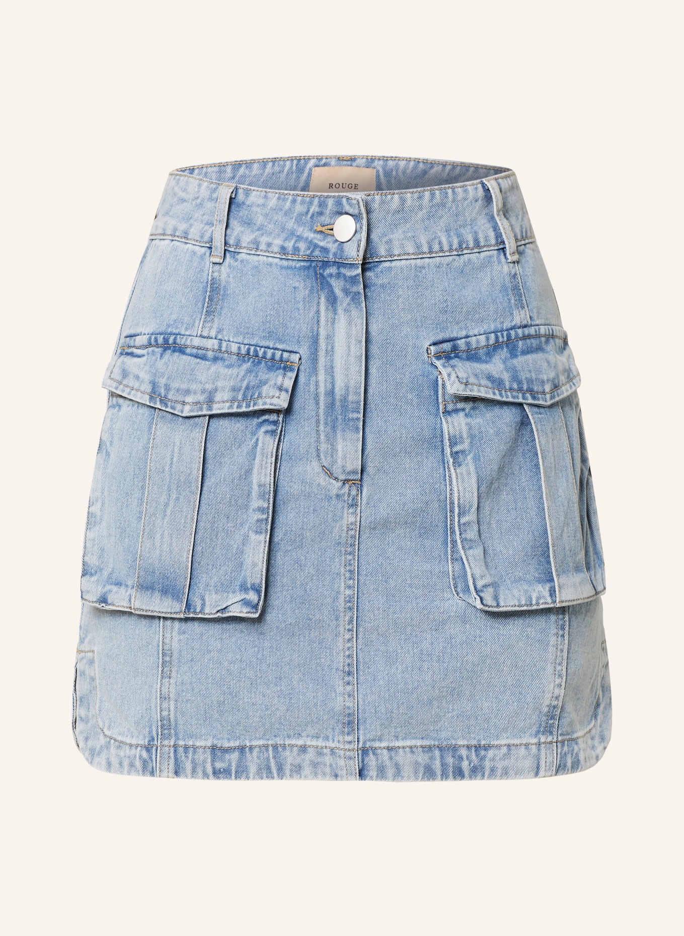 ROUGE VILA Spódnica jeansowa, Kolor: LIGHT BLUE DENIM (Obrazek 1)