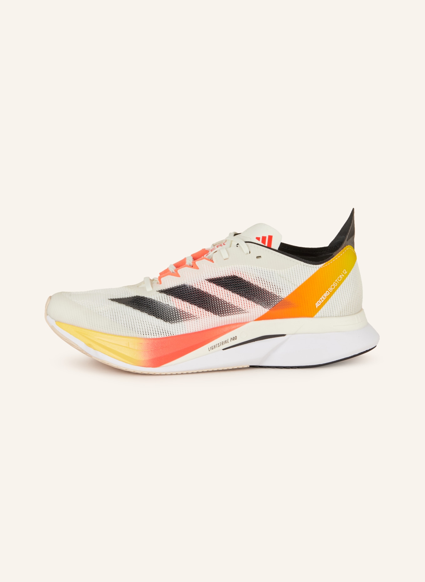 adidas Running shoes ADIZERO BOSTON 12, Color: CREAM/ RED/ DARK YELLOW (Image 4)