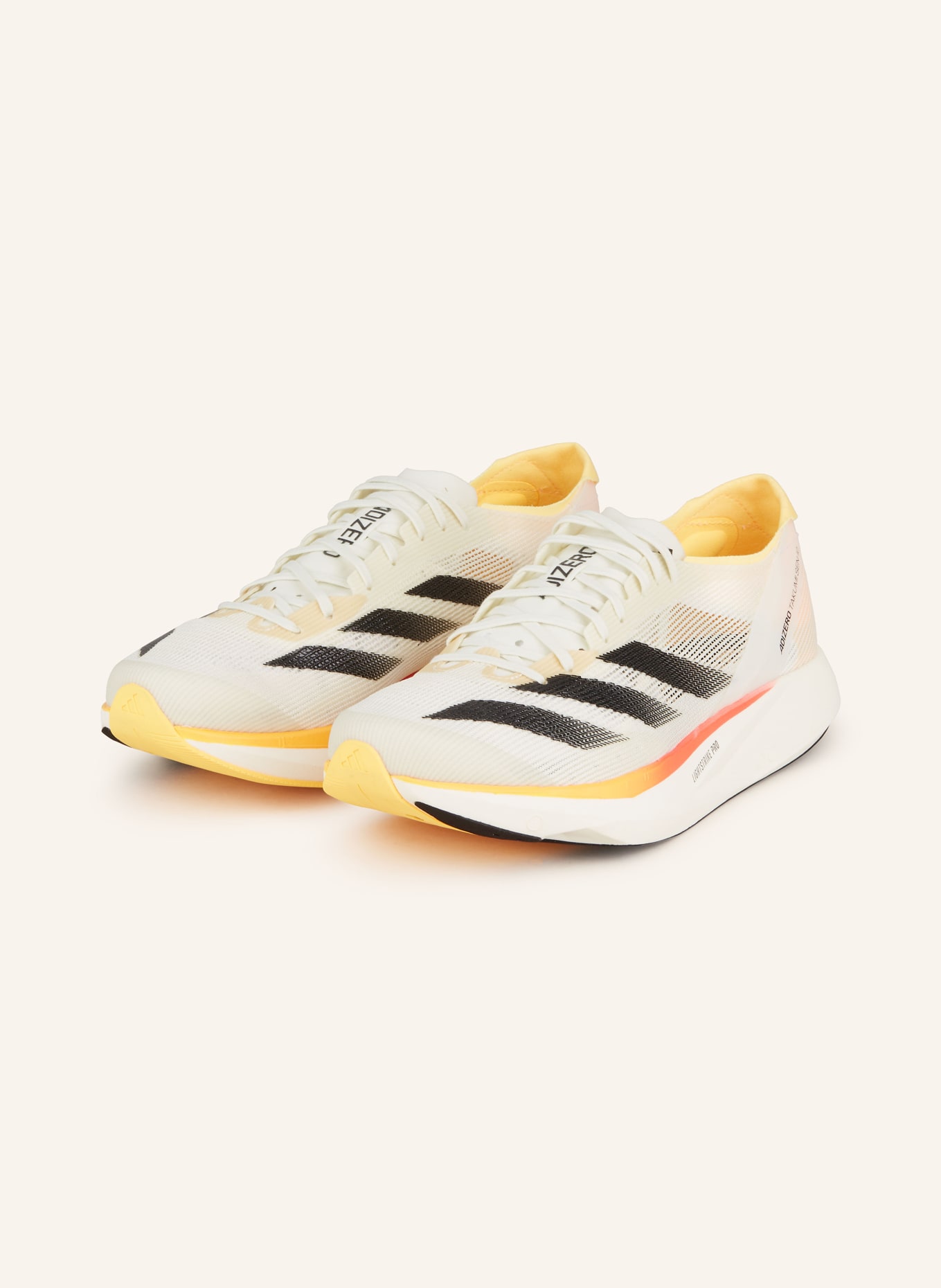 adidas Running shoe ADIZERO TAKUMI SEN 10, Color: WHITE/ BLACK (Image 1)