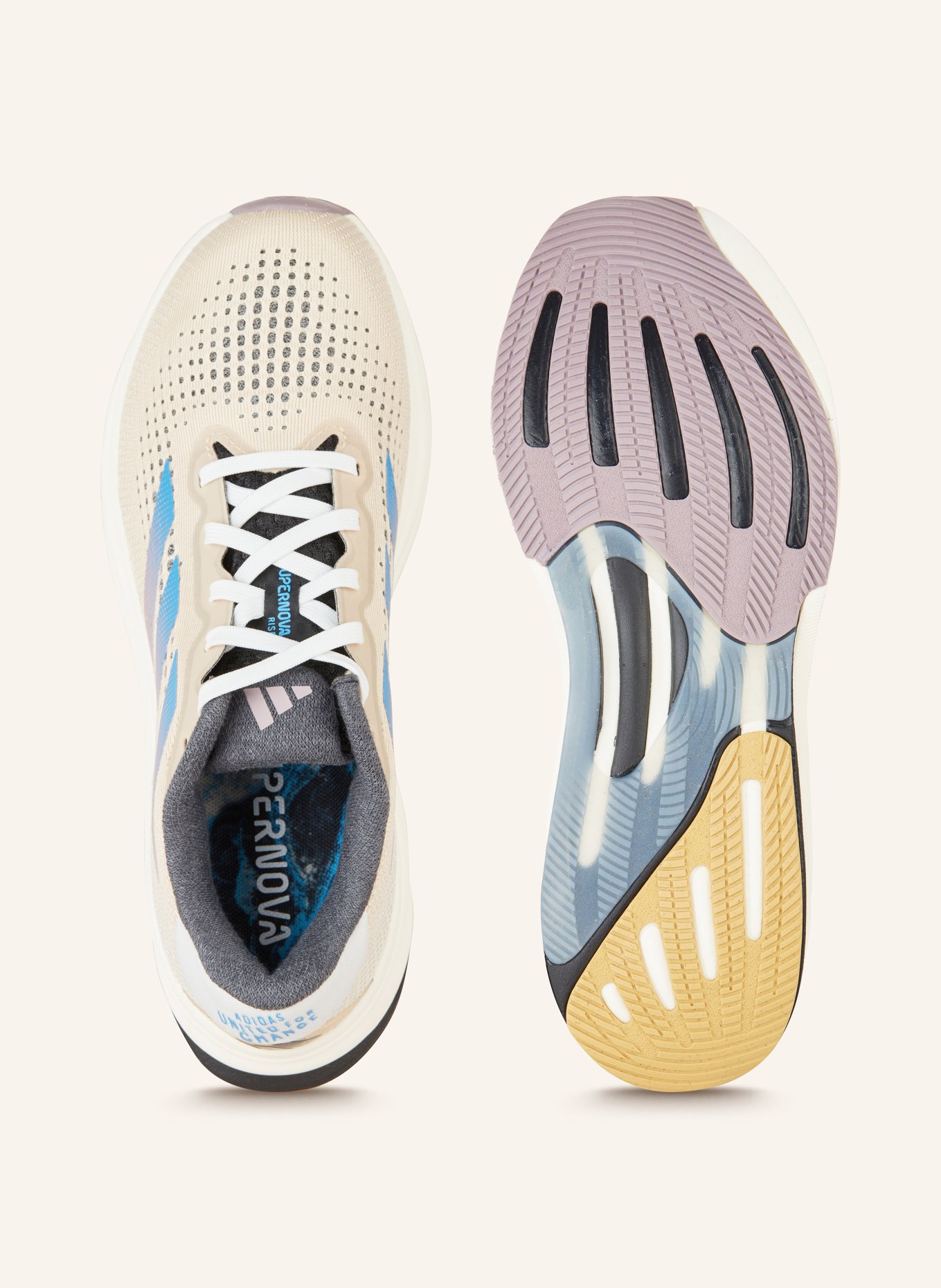 adidas Running shoes SUPERNOVA RISE, Color: LIGHT BROWN/ LIGHT BLUE (Image 5)