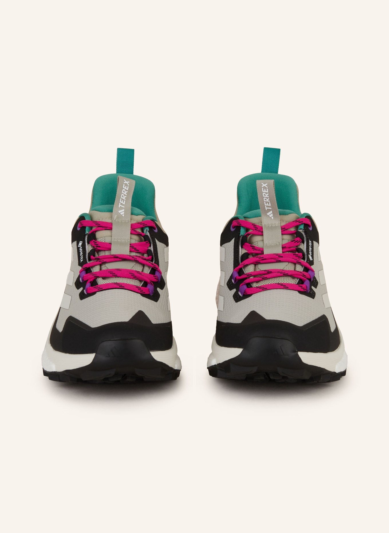 adidas TERREX Trekking shoes TERREX FREE HIKER 2 LOW GTX, Color: LIGHT GRAY/ BLACK/ PINK (Image 3)