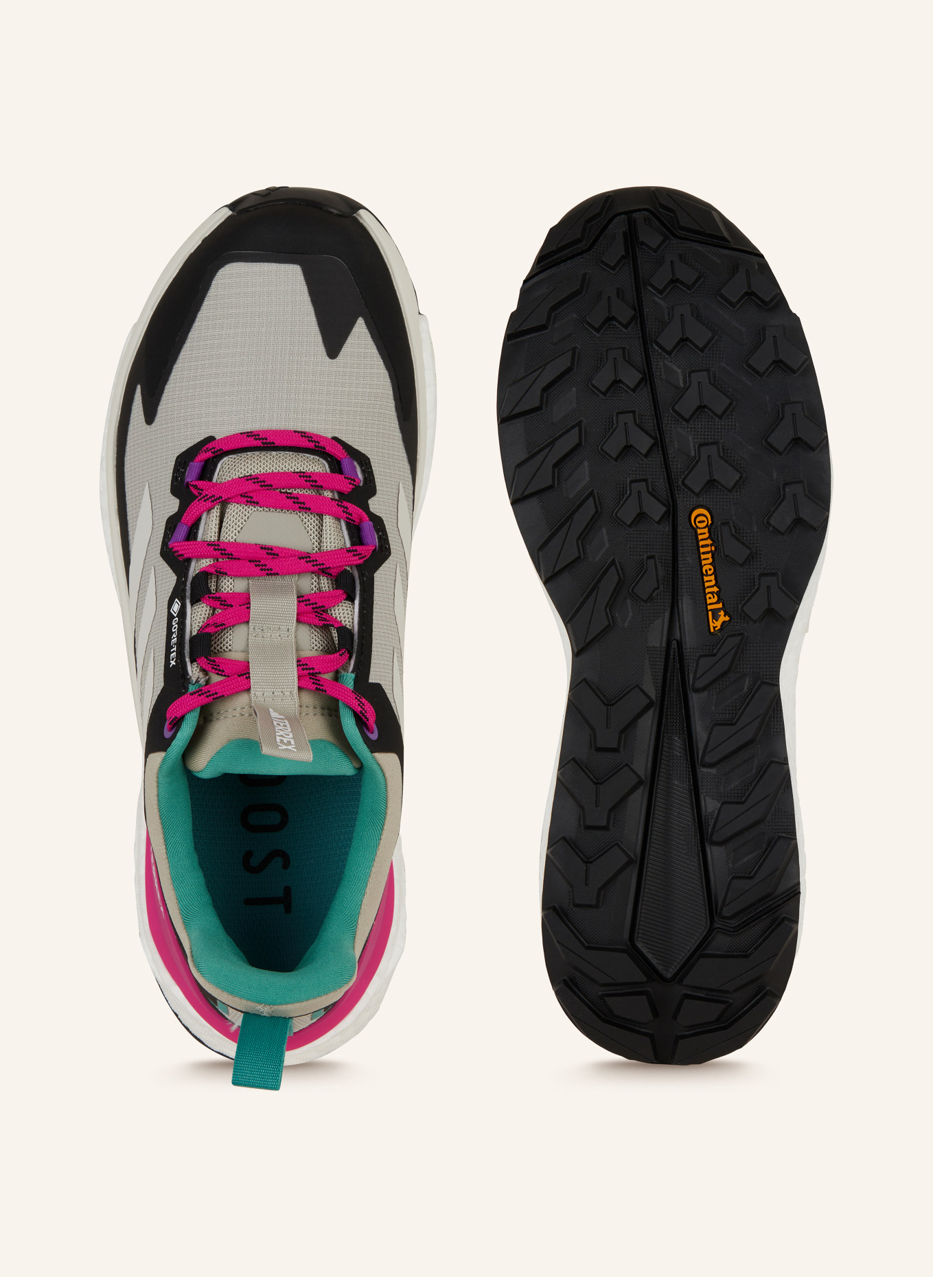 adidas TERREX Trekking shoes TERREX FREE HIKER 2 LOW GTX, Color: LIGHT GRAY/ BLACK/ PINK (Image 5)