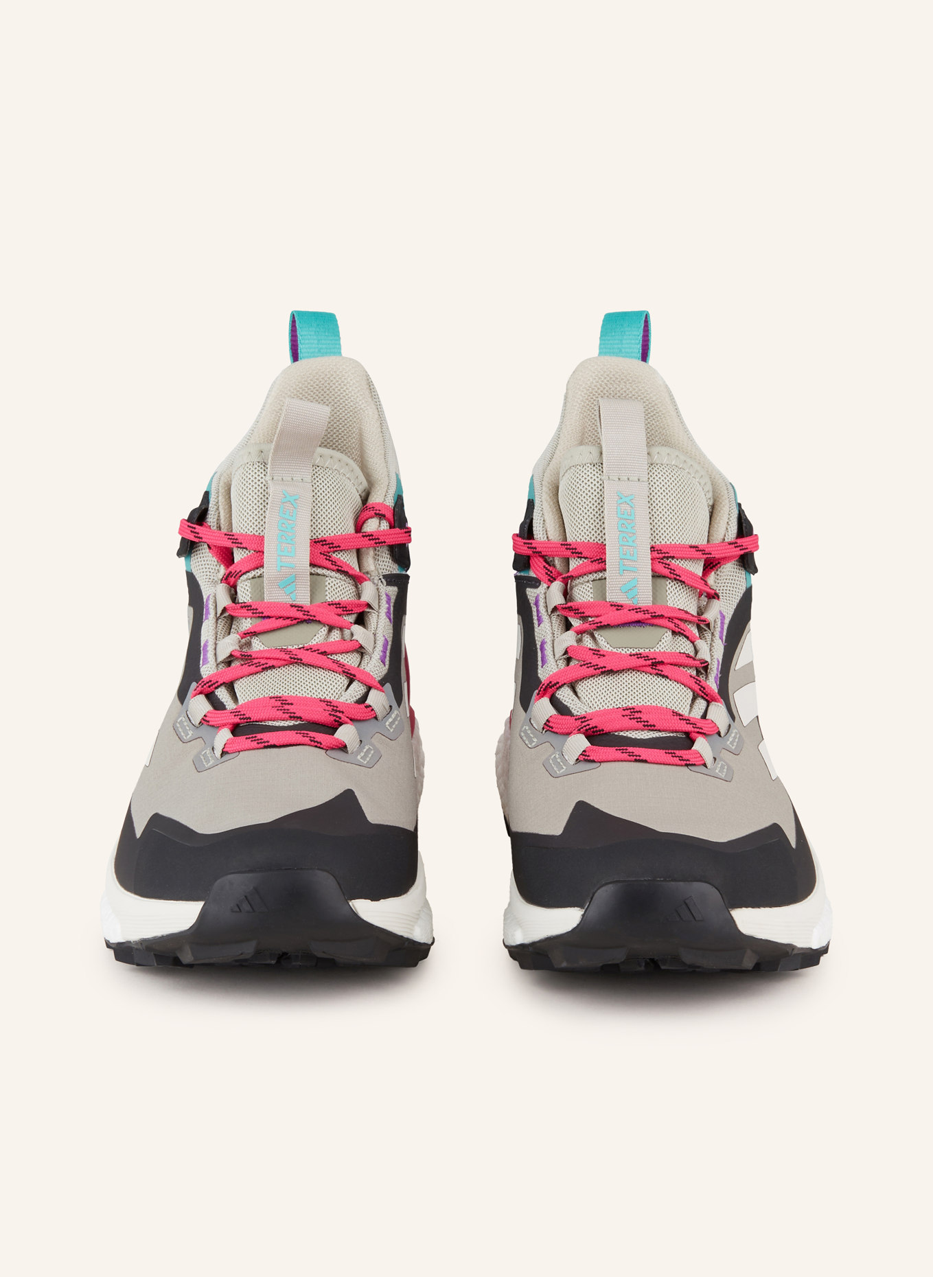 adidas TERREX Trekkingschuhe TERREX FREE HIKER 2 GTX, Farbe: HELLGRAU/ SCHWARZ/ PINK (Bild 3)