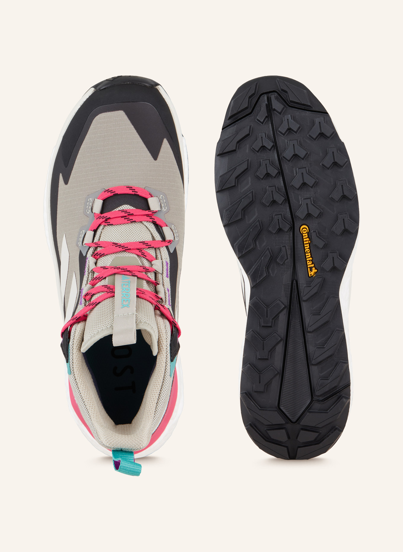 adidas TERREX Trekking shoes TERREX FREE HIKER 2 GTX, Color: LIGHT GRAY/ BLACK/ PINK (Image 5)